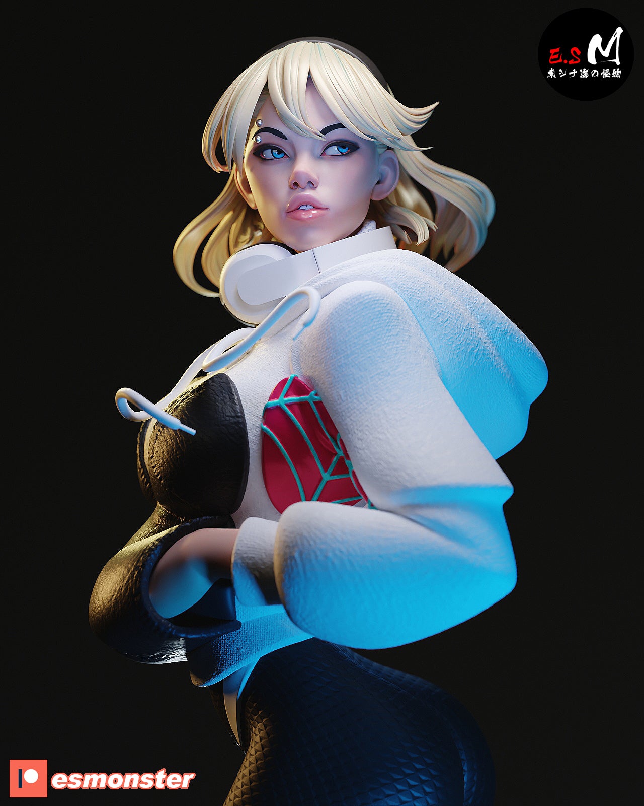Spider-Gwen White Suit Style Marvel Resin Garage Model Kit (1/6-1/12)