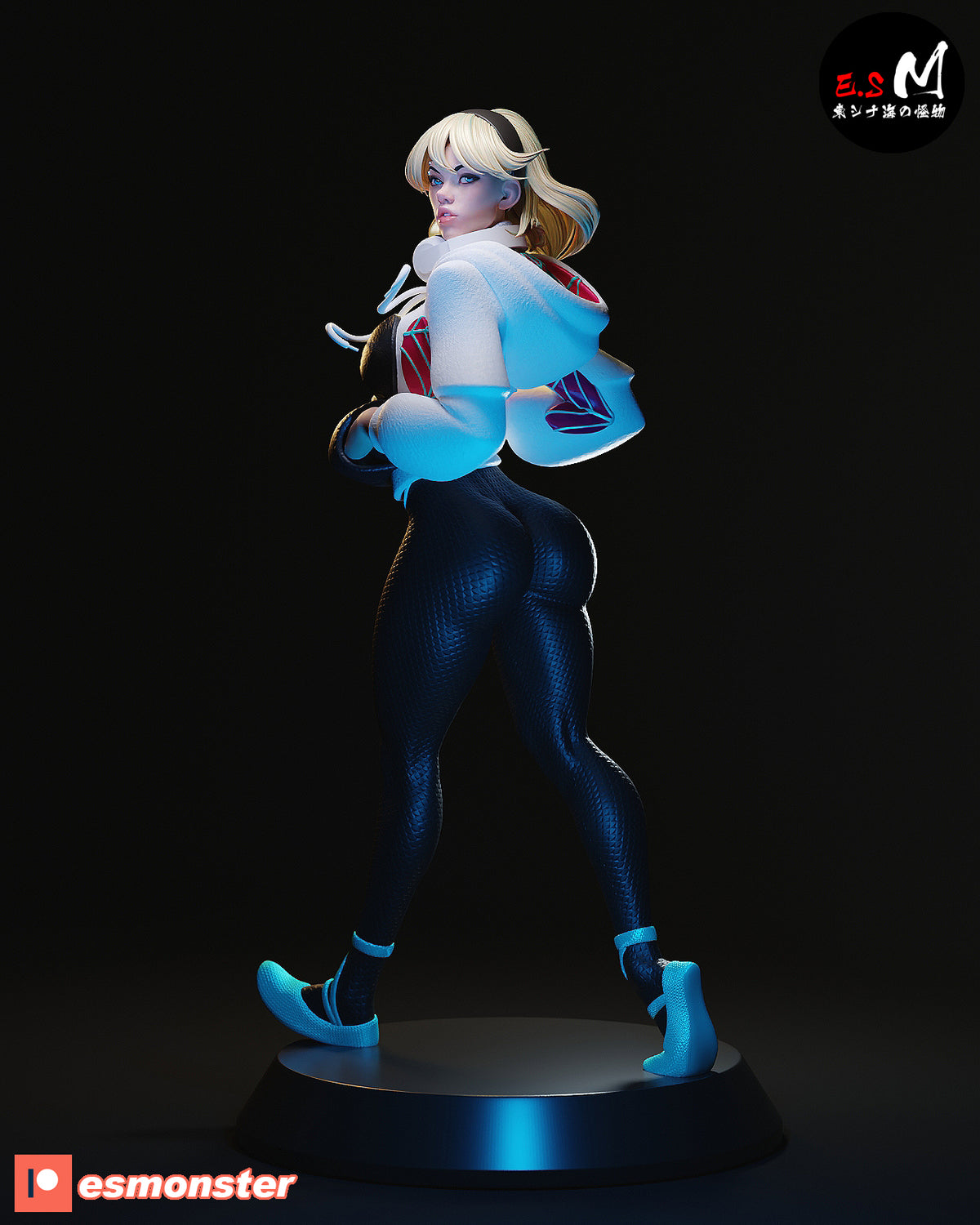 Spider-Gwen White Suit Style Marvel Resin Garage Model Kit (1/6-1/12)