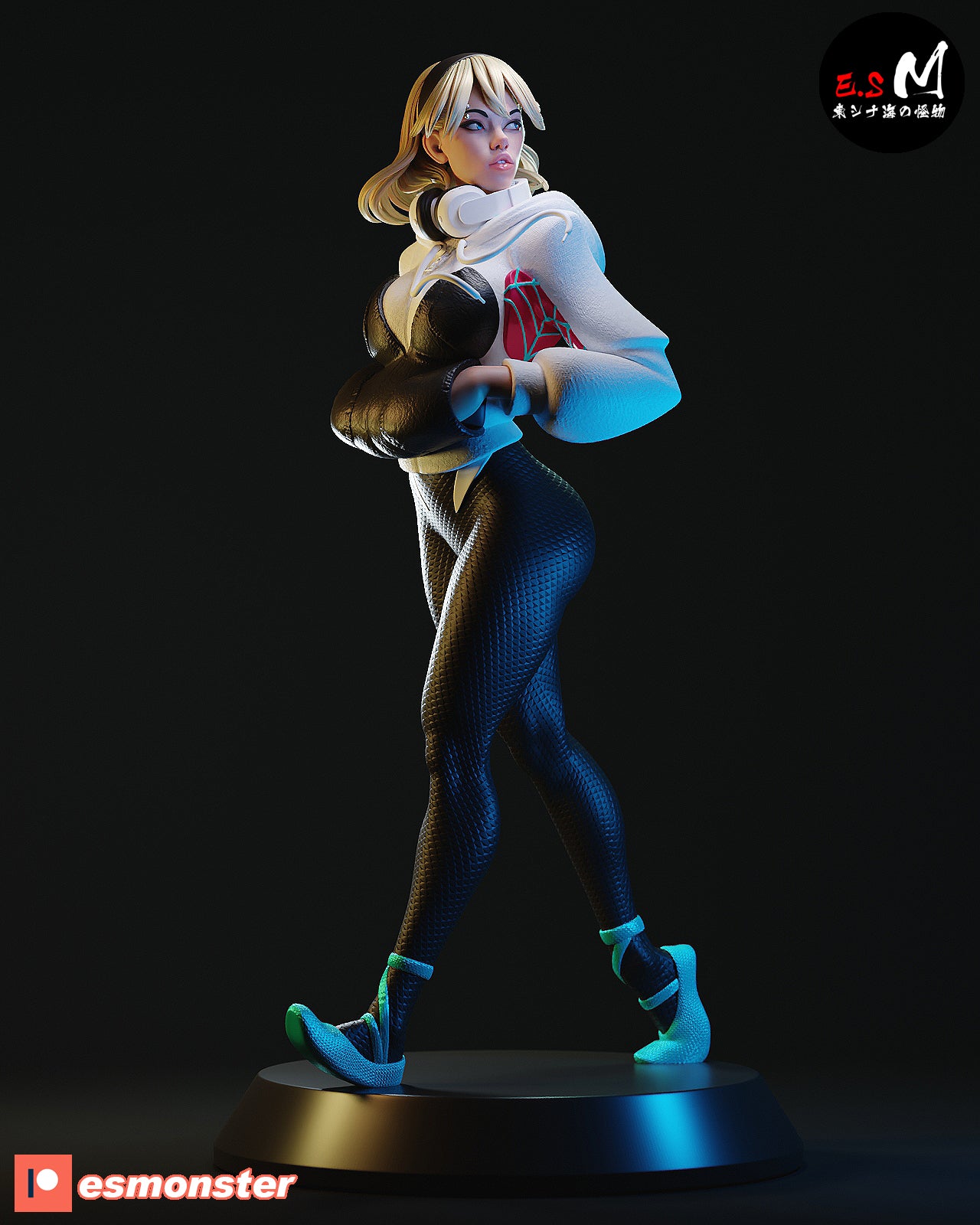 Spider-Gwen White Suit Style Marvel Resin Garage Model Kit (1/6-1/12)
