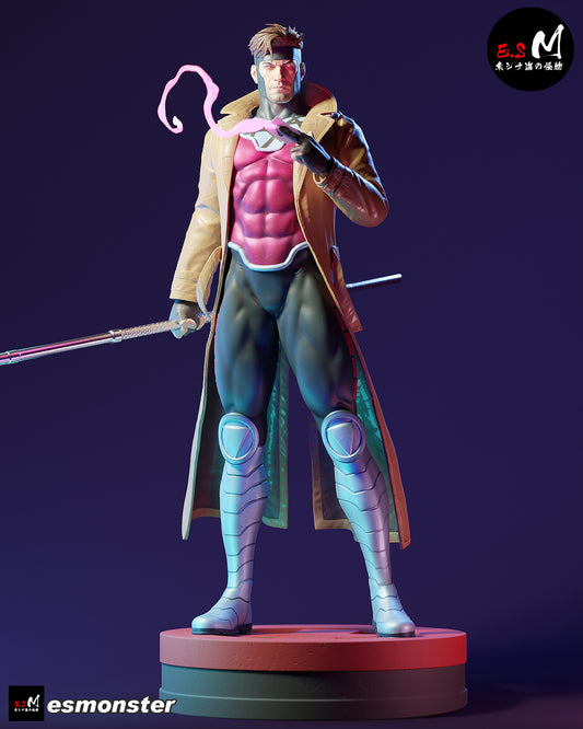 Powered Card Gambit Style X-Men Unpainted Resin Garage Kit (1/6-1/12)