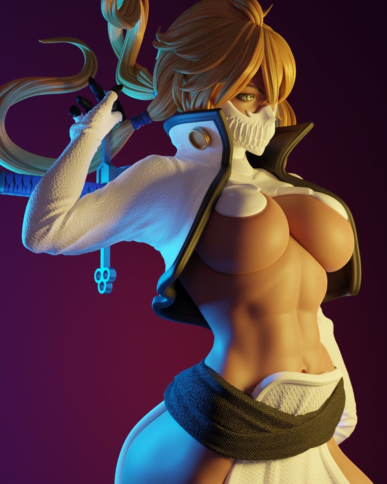 Tier Harribel Style Bleach Anime Unpainted Resin Garage Kit (1/6-1/12)