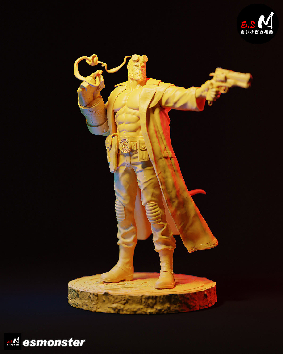 Hellboy Gun Style Dark Horse Unpainted Resin Garage Model Kit (1/6-1/12)
