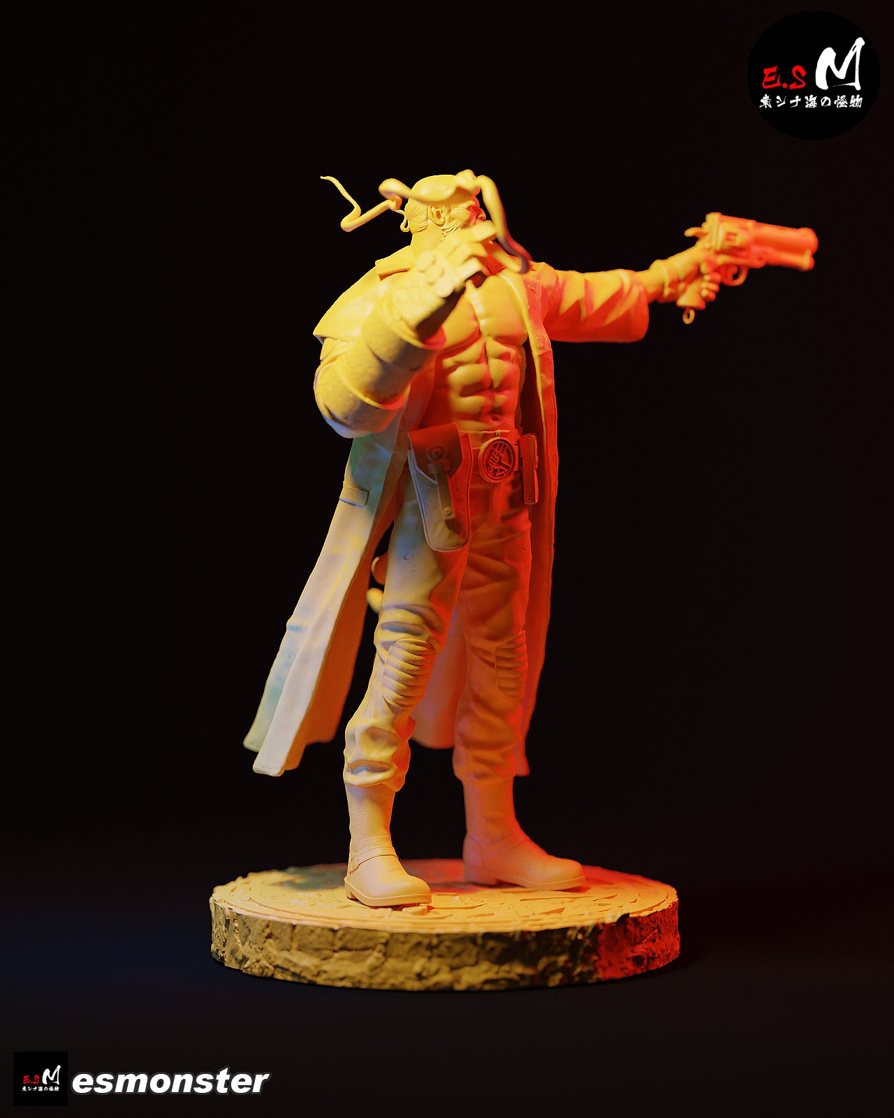 Hellboy Gun Style Dark Horse Unpainted Resin Garage Model Kit (1/6-1/12)