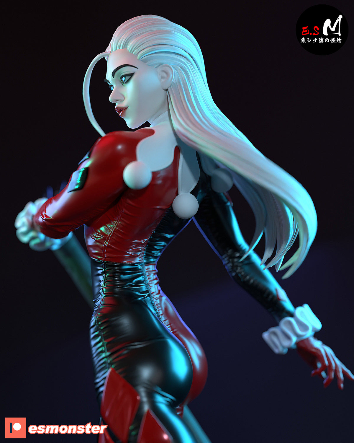 Harley Quinn Classic Style DC Unpainted Resin Garage Kit (1/6-1/12)