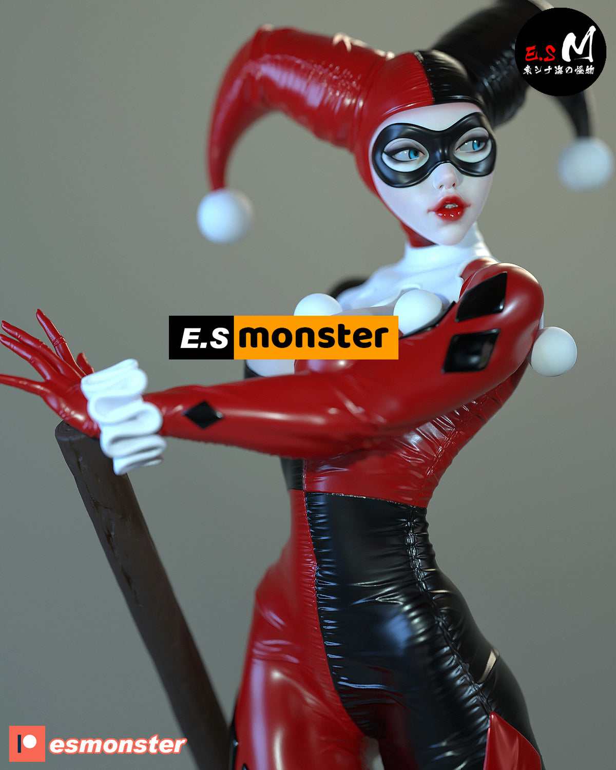 Harley Quinn Classic Style DC Unpainted Resin Garage Kit (1/6-1/12)