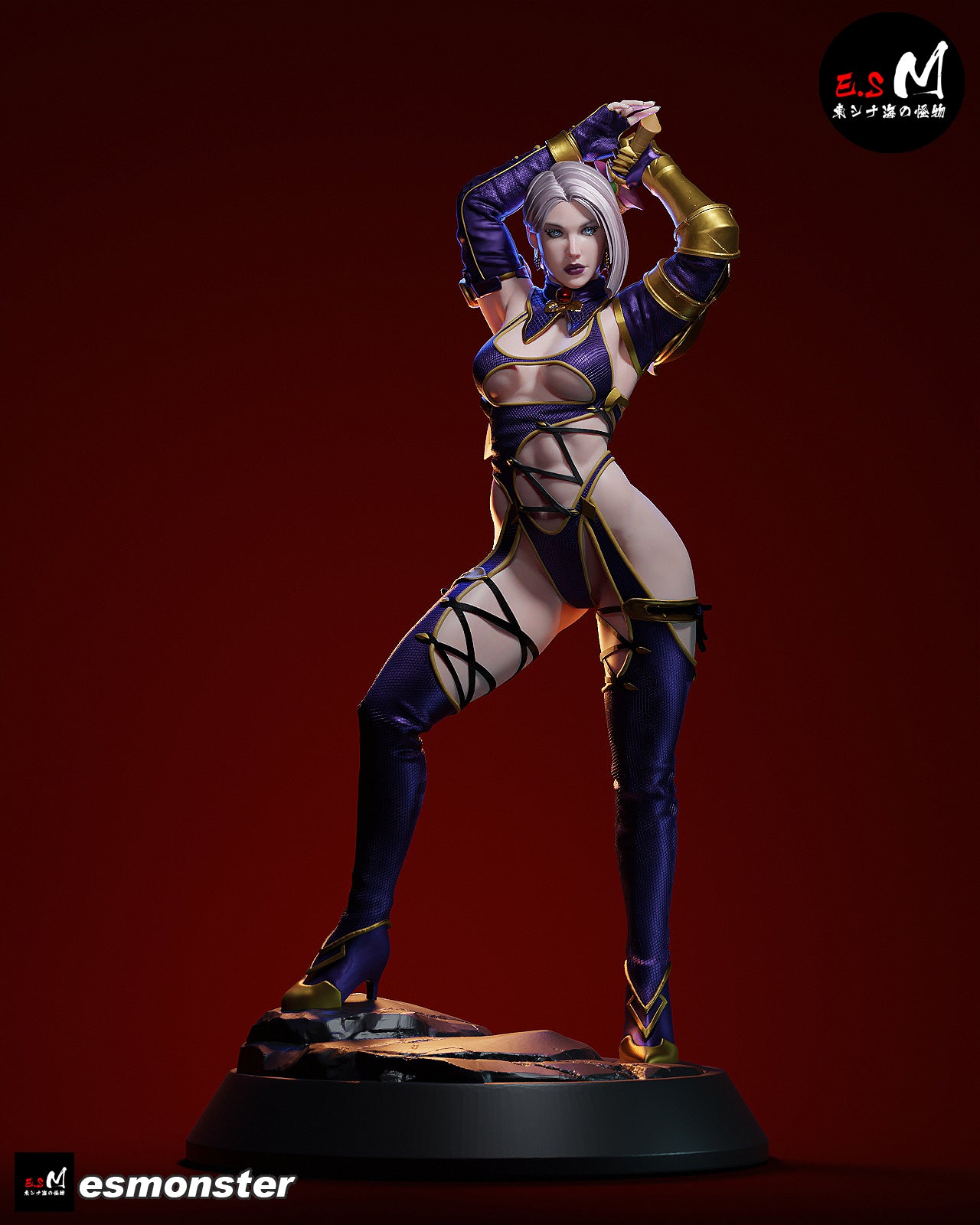 Whip Blade Ivy Valentine Style Soulcalibur Unpainted Resin Kit (1/6-1/12)