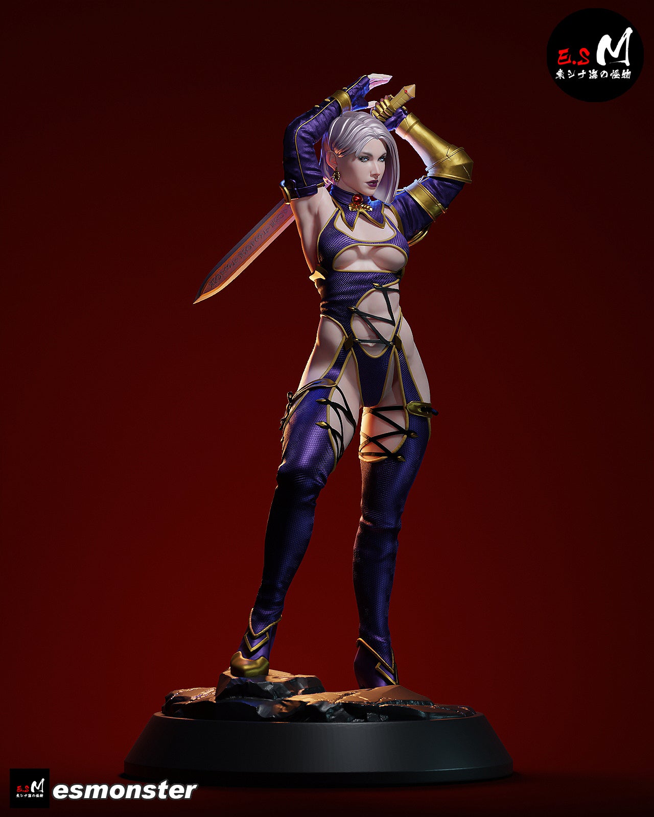 Whip Blade Ivy Valentine Style Soulcalibur Unpainted Resin Kit (1/6-1/12)