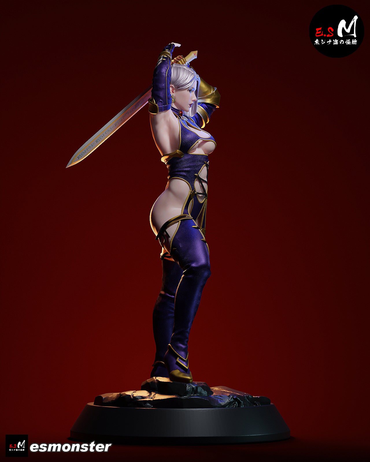 Whip Blade Ivy Valentine Style Soulcalibur Unpainted Resin Kit (1/6-1/12)