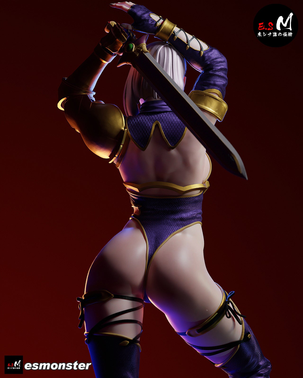 Whip Blade Ivy Valentine Style Soulcalibur Unpainted Resin Kit (1/6-1/12)