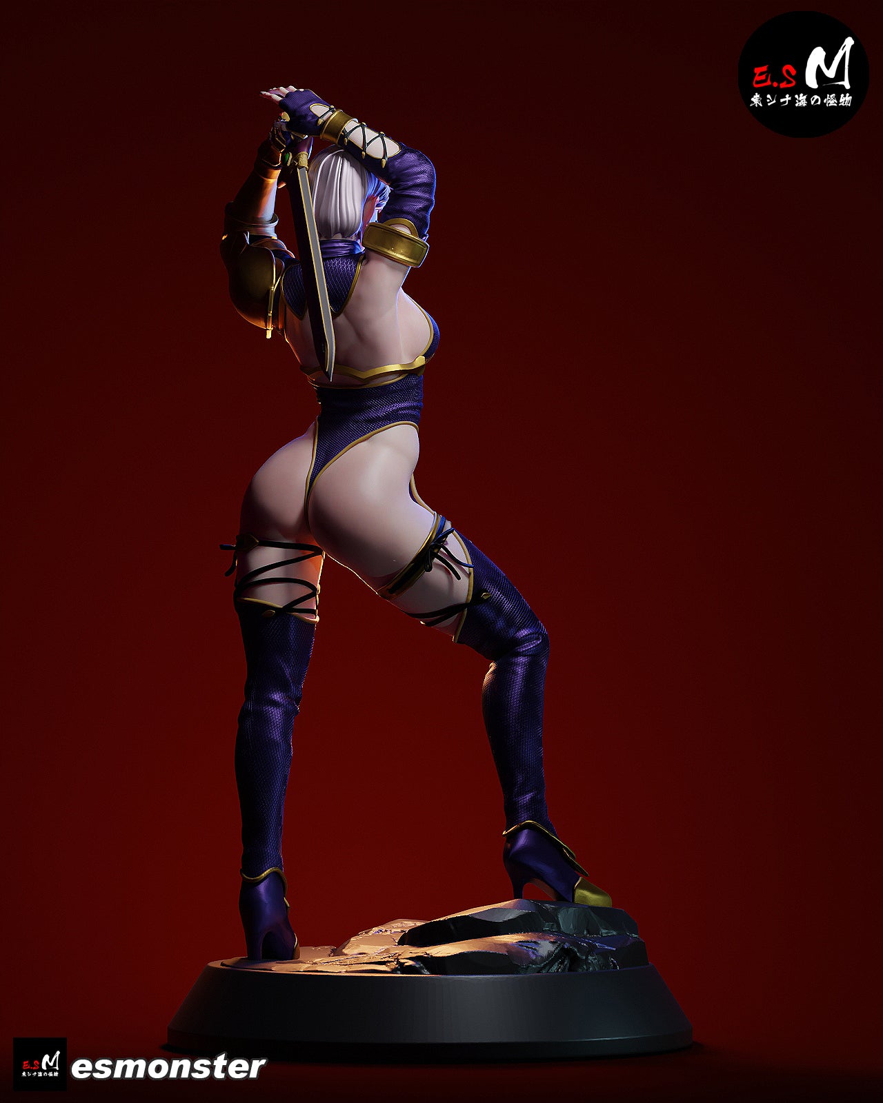 Whip Blade Ivy Valentine Style Soulcalibur Unpainted Resin Kit (1/6-1/12)