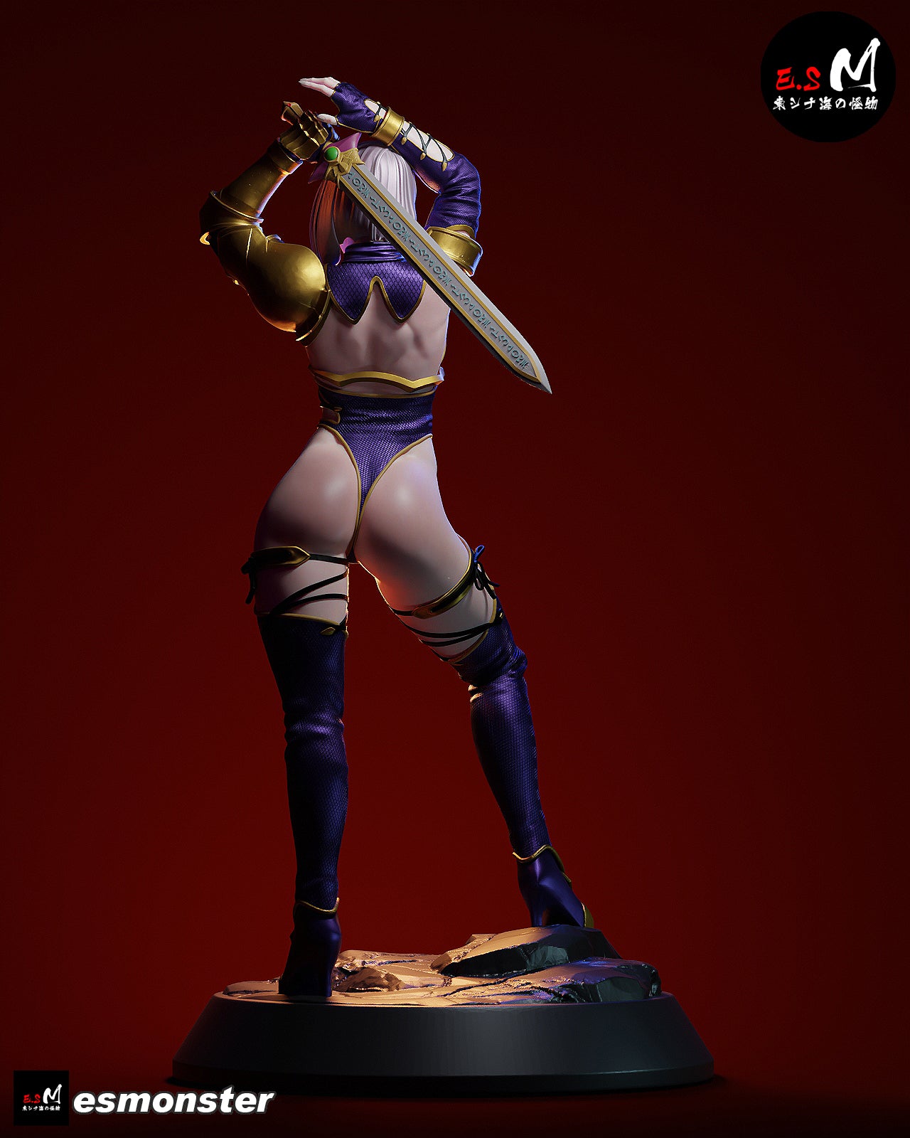 Whip Blade Ivy Valentine Style Soulcalibur Unpainted Resin Kit (1/6-1/12)