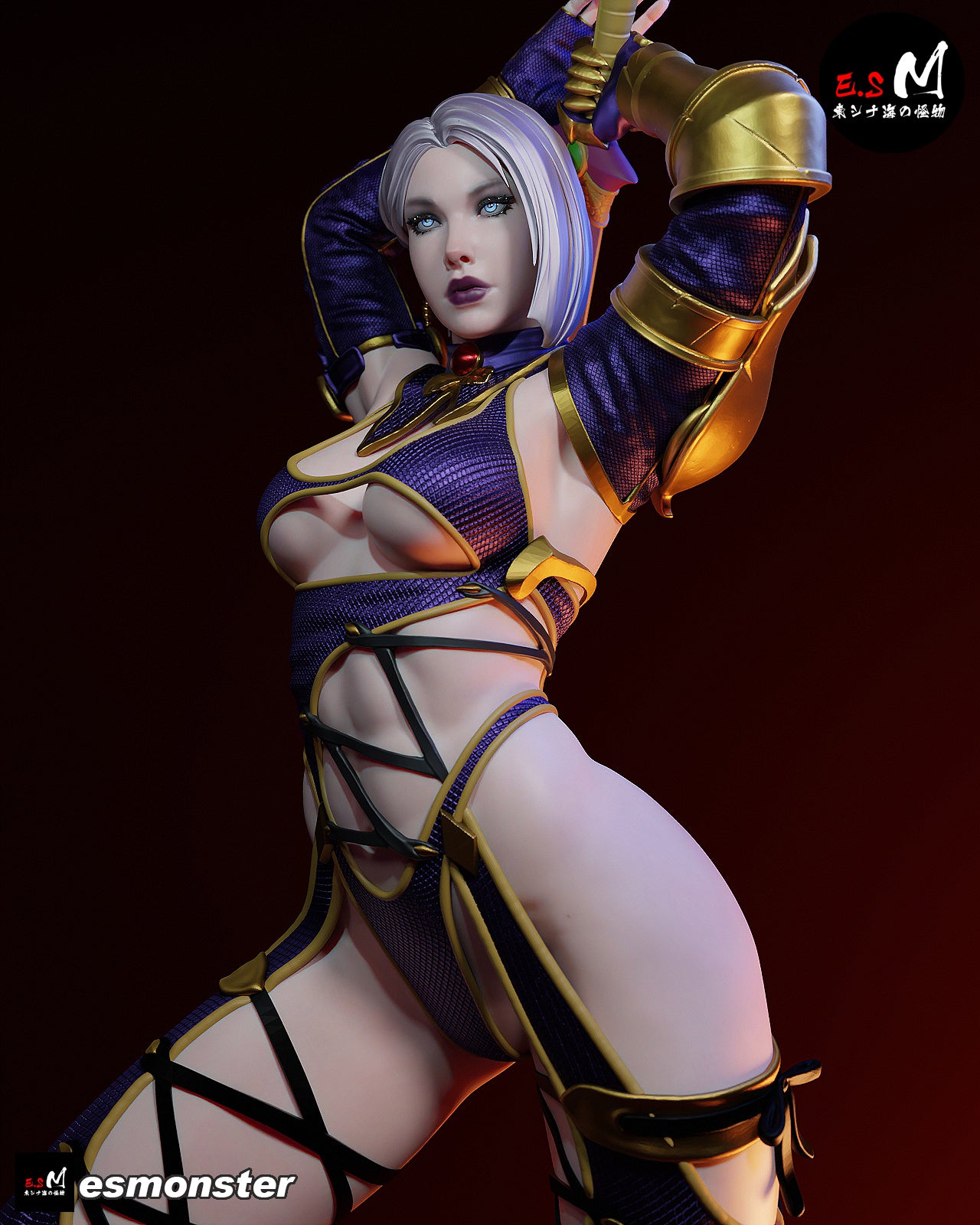 Whip Blade Ivy Valentine Style Soulcalibur Unpainted Resin Kit (1/6-1/12)