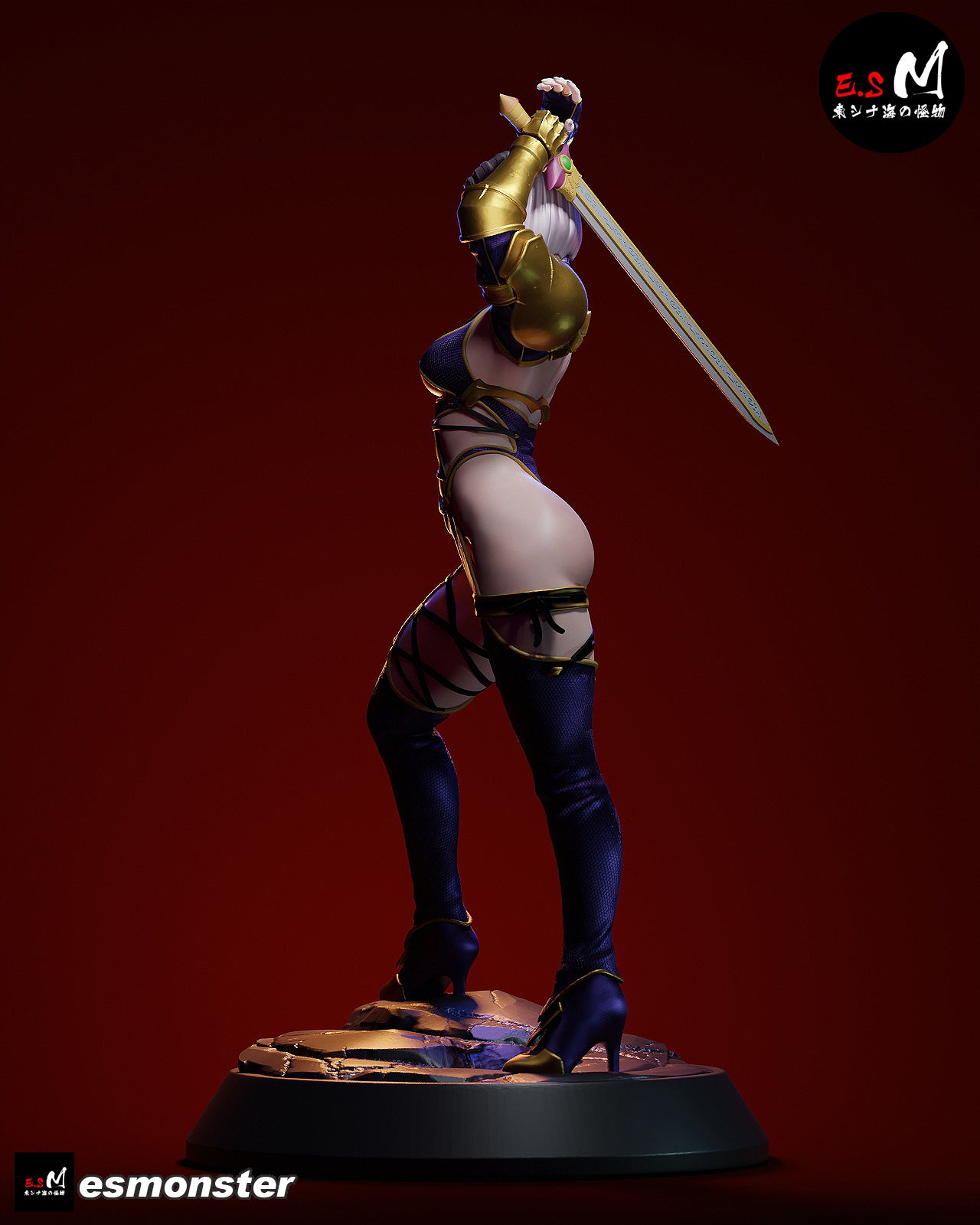 Whip Blade Ivy Valentine Style Soulcalibur Unpainted Resin Kit (1/6-1/12)