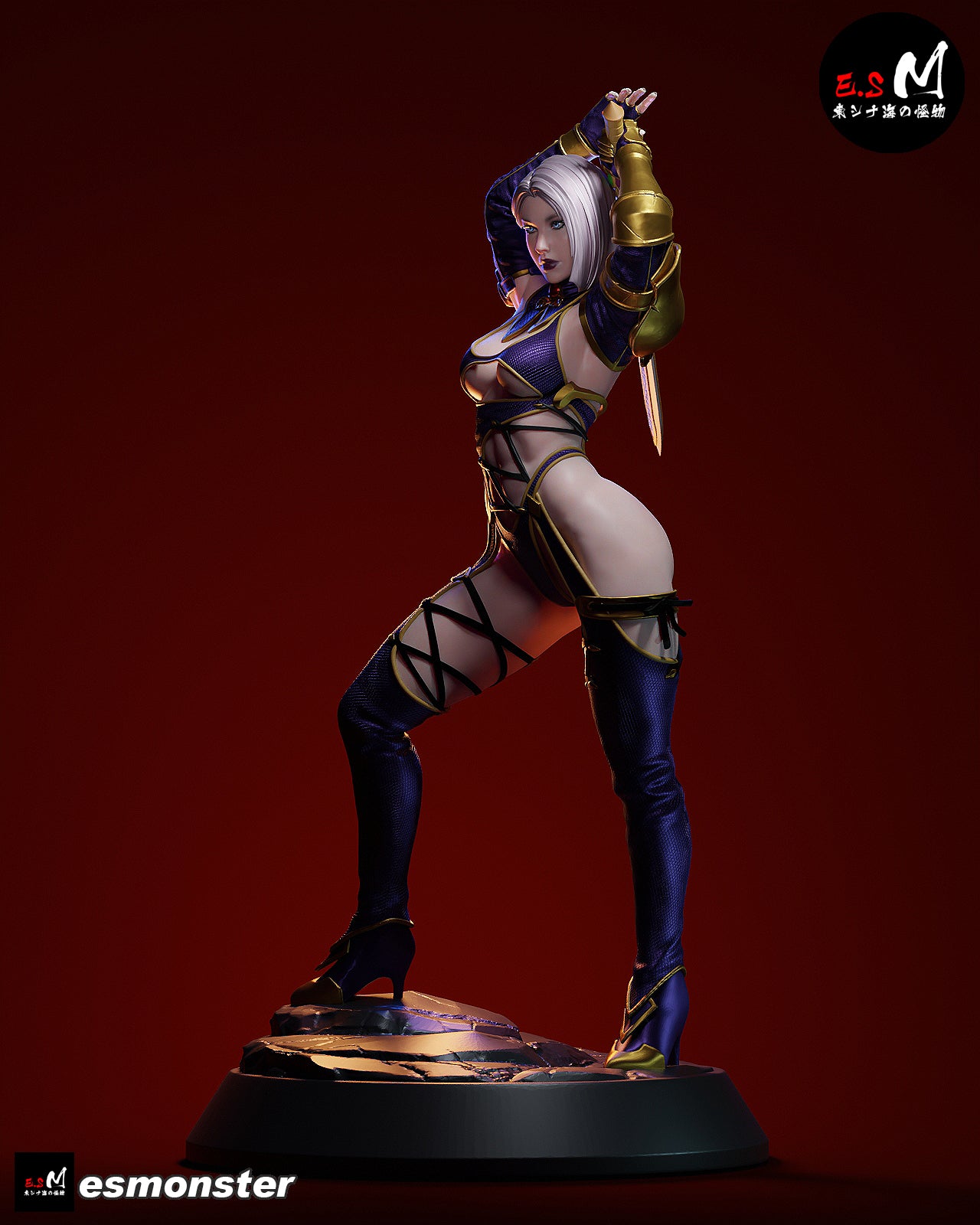 Whip Blade Ivy Valentine Style Soulcalibur Unpainted Resin Kit (1/6-1/12)