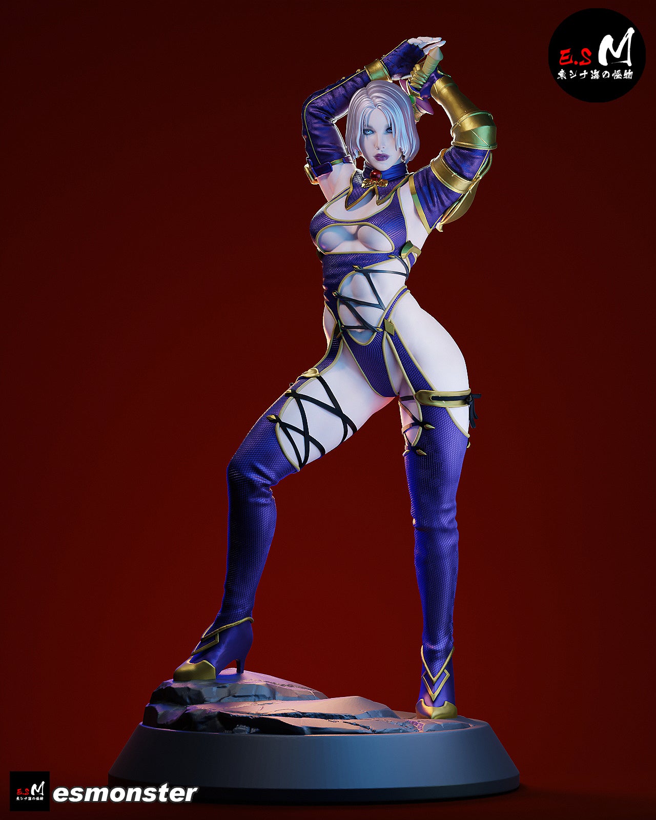 Whip Blade Ivy Valentine Style Soulcalibur Unpainted Resin Kit (1/6-1/12)