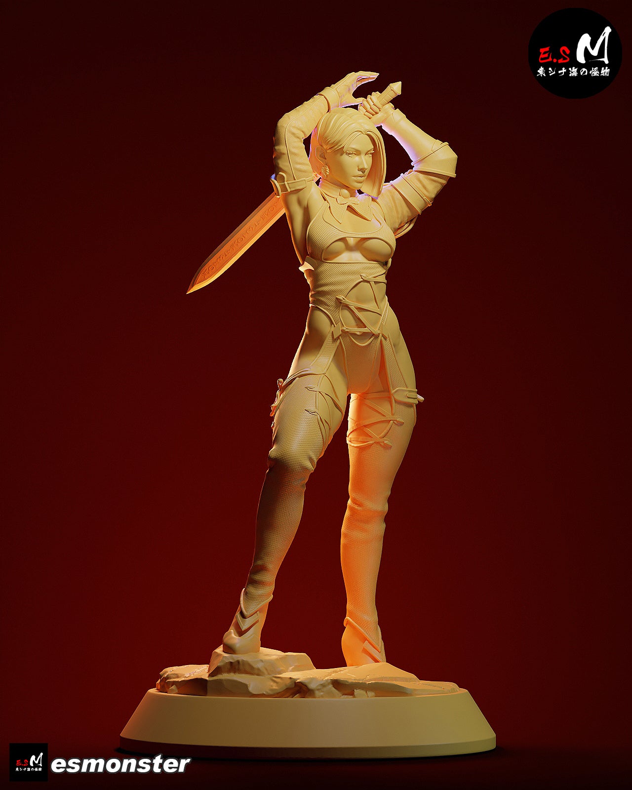Whip Blade Ivy Valentine Style Soulcalibur Unpainted Resin Kit (1/6-1/12)