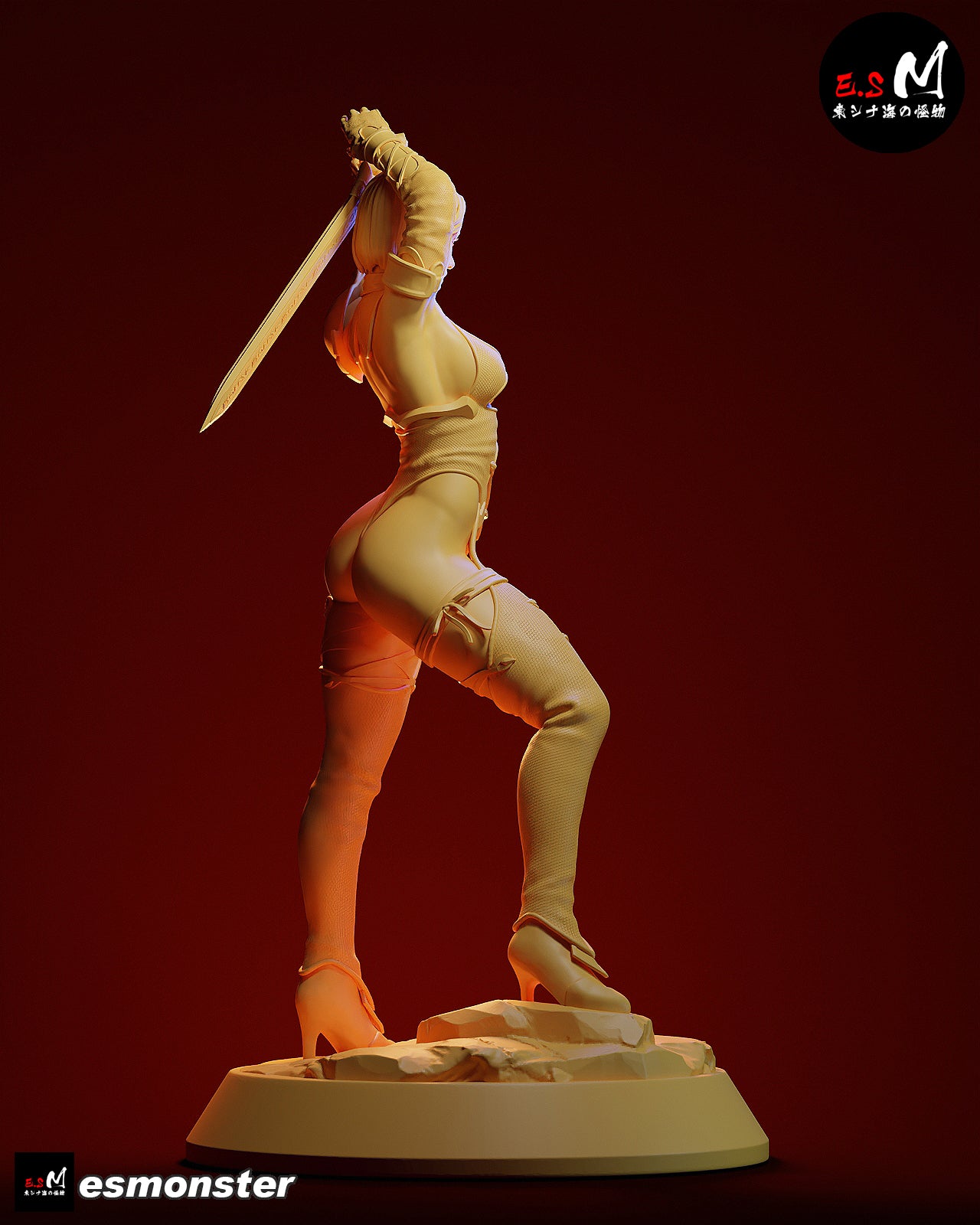 Whip Blade Ivy Valentine Style Soulcalibur Unpainted Resin Kit (1/6-1/12)