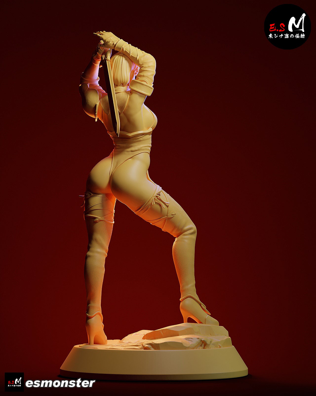 Whip Blade Ivy Valentine Style Soulcalibur Unpainted Resin Kit (1/6-1/12)