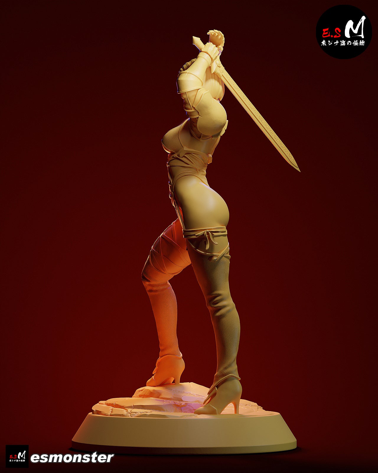 Whip Blade Ivy Valentine Style Soulcalibur Unpainted Resin Kit (1/6-1/12)