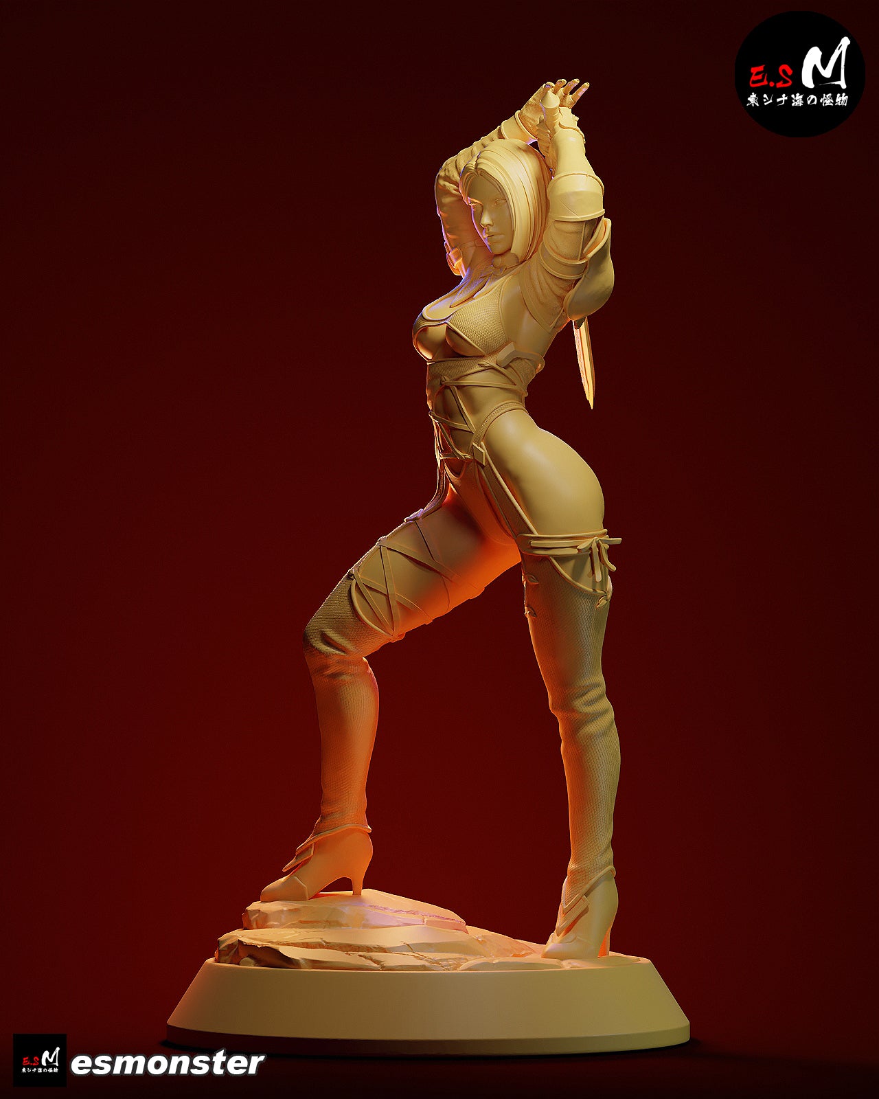 Whip Blade Ivy Valentine Style Soulcalibur Unpainted Resin Kit (1/6-1/12)