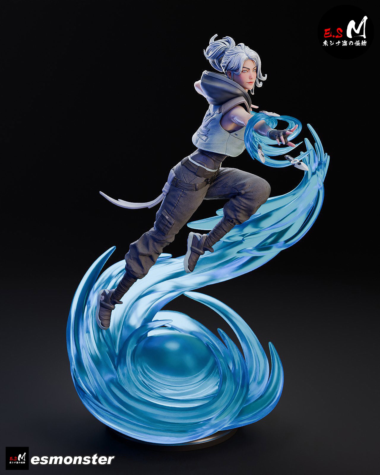 Jett Style Valorant Unpainted Resin Garage Model Kit (1/6-1/12)