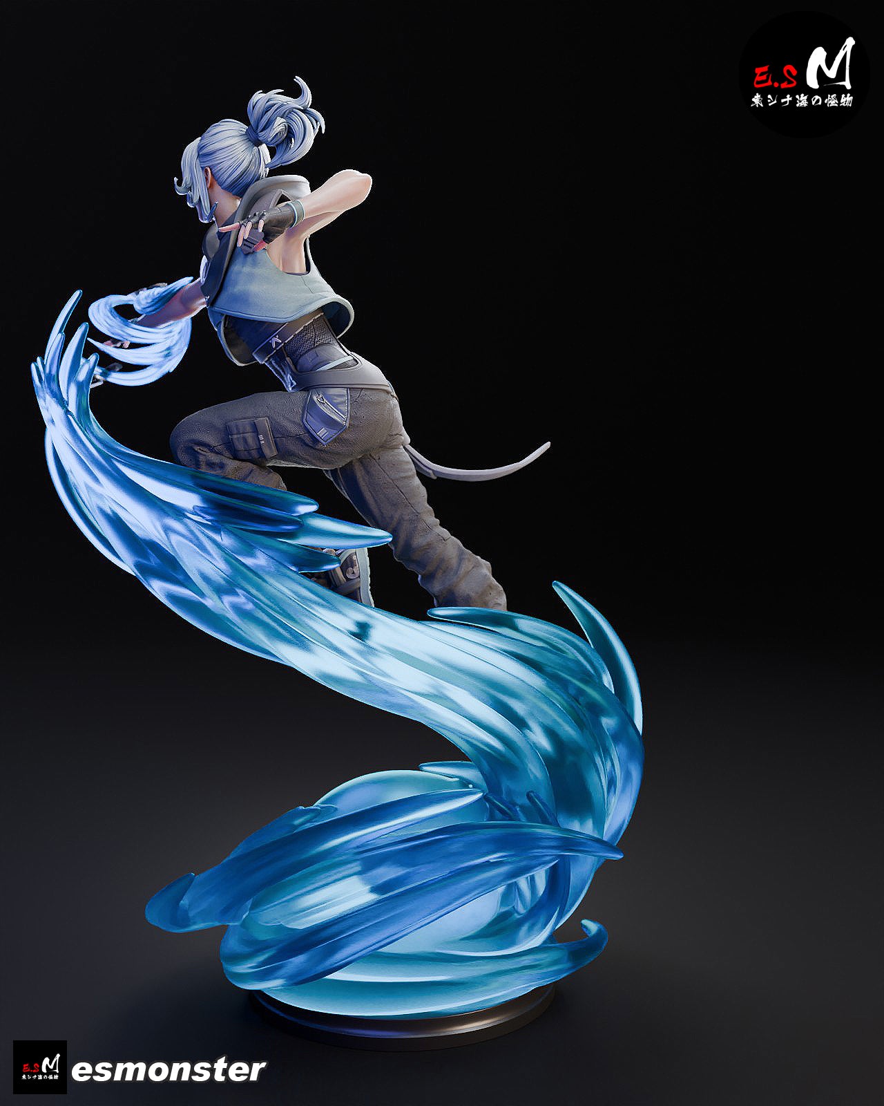Jett Style Valorant Unpainted Resin Garage Model Kit (1/6-1/12)