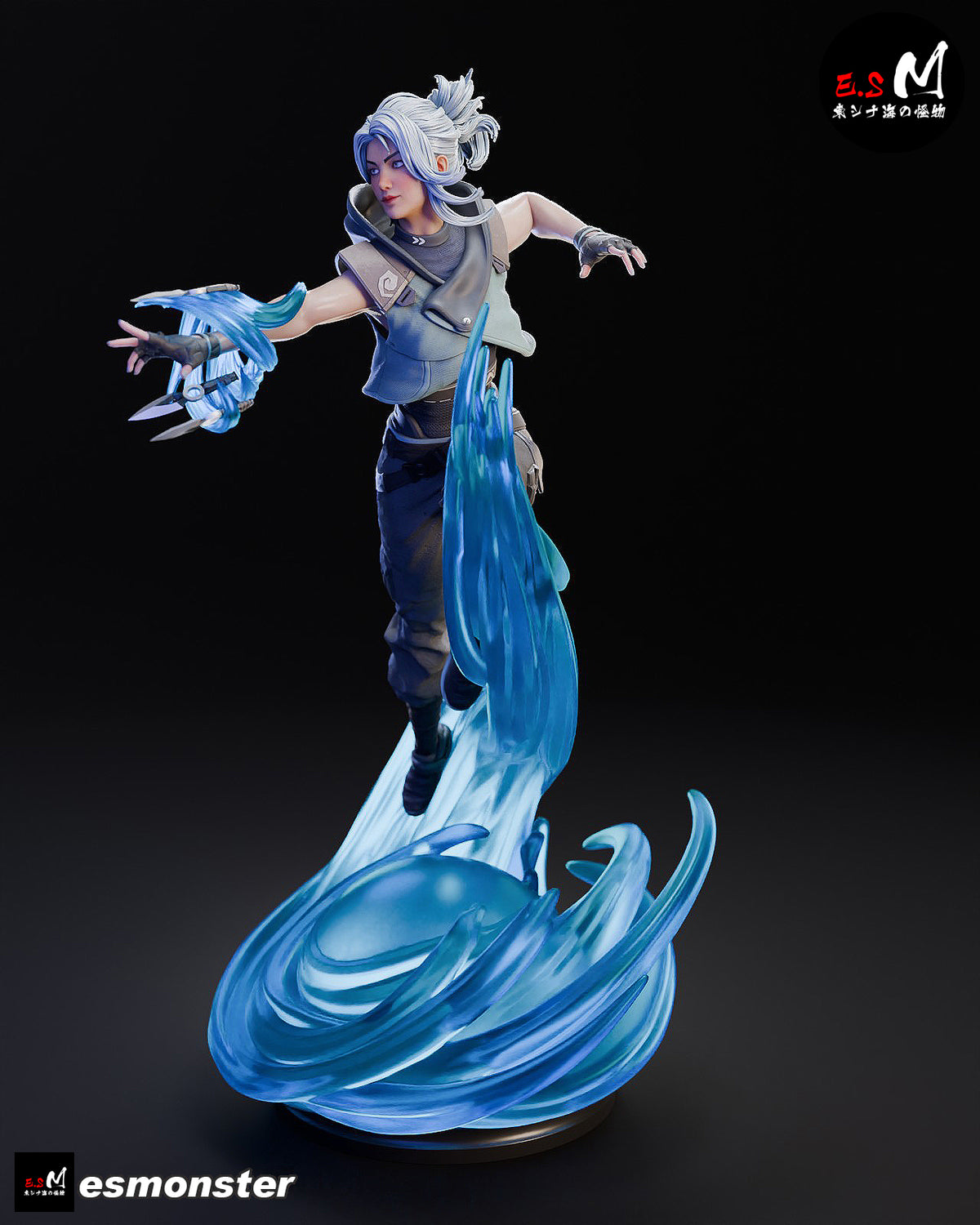 Jett Style Valorant Unpainted Resin Garage Model Kit (1/6-1/12)