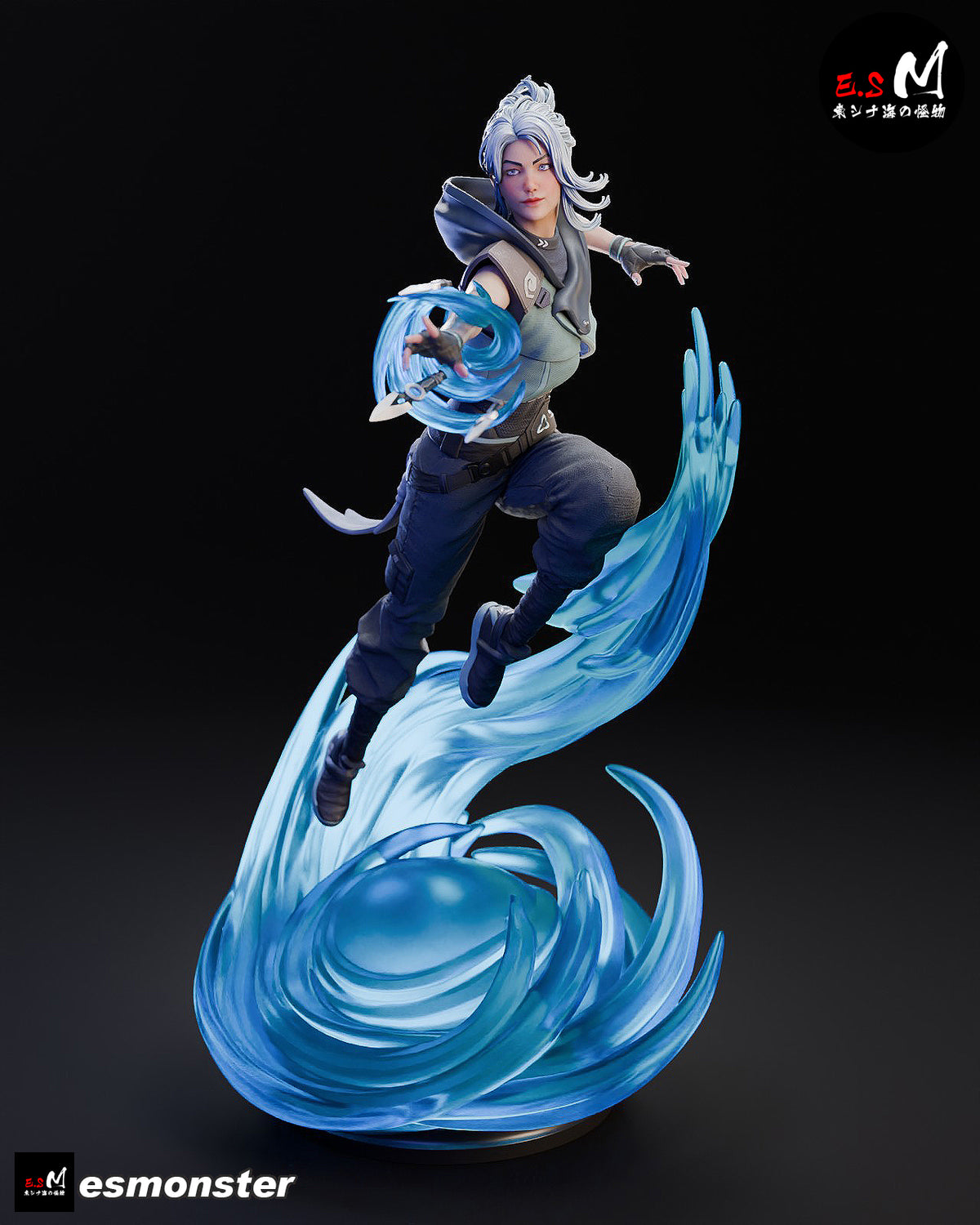 Jett Style Valorant Unpainted Resin Garage Model Kit (1/6-1/12)