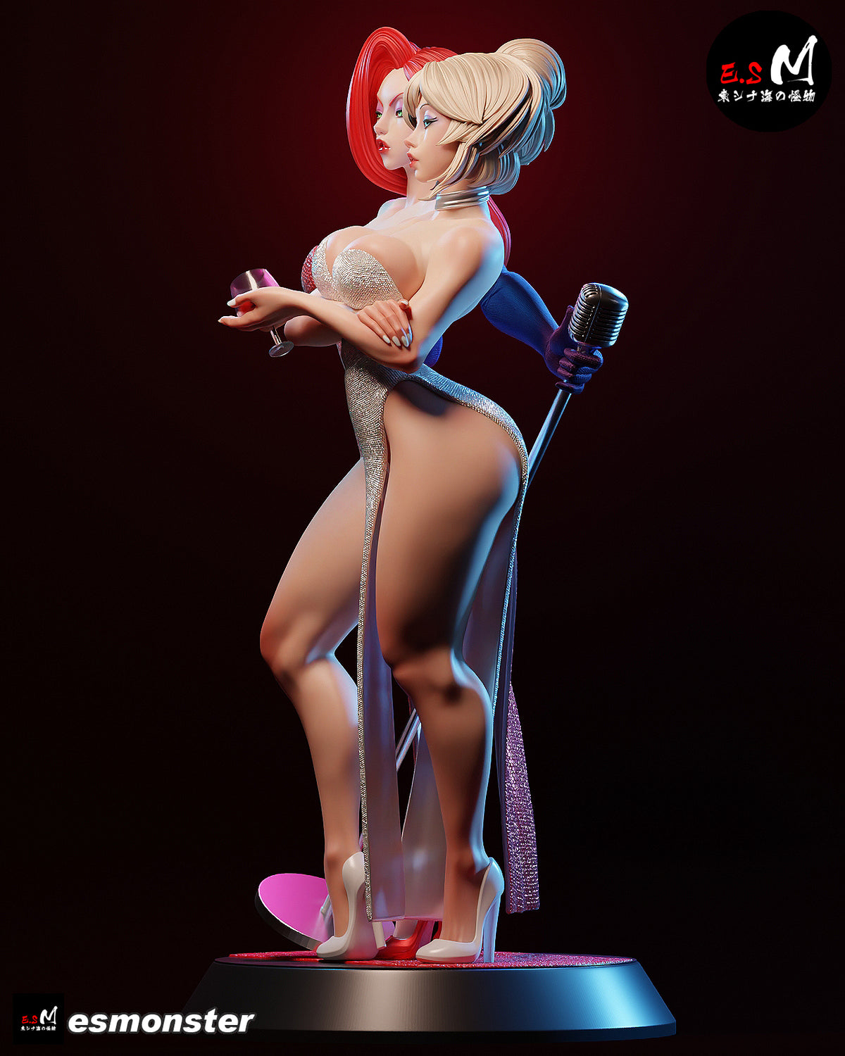 Jessica Rabbit & Holli Would Style Roger Rabbit Resin Garage Kit (1/6-1/12)
