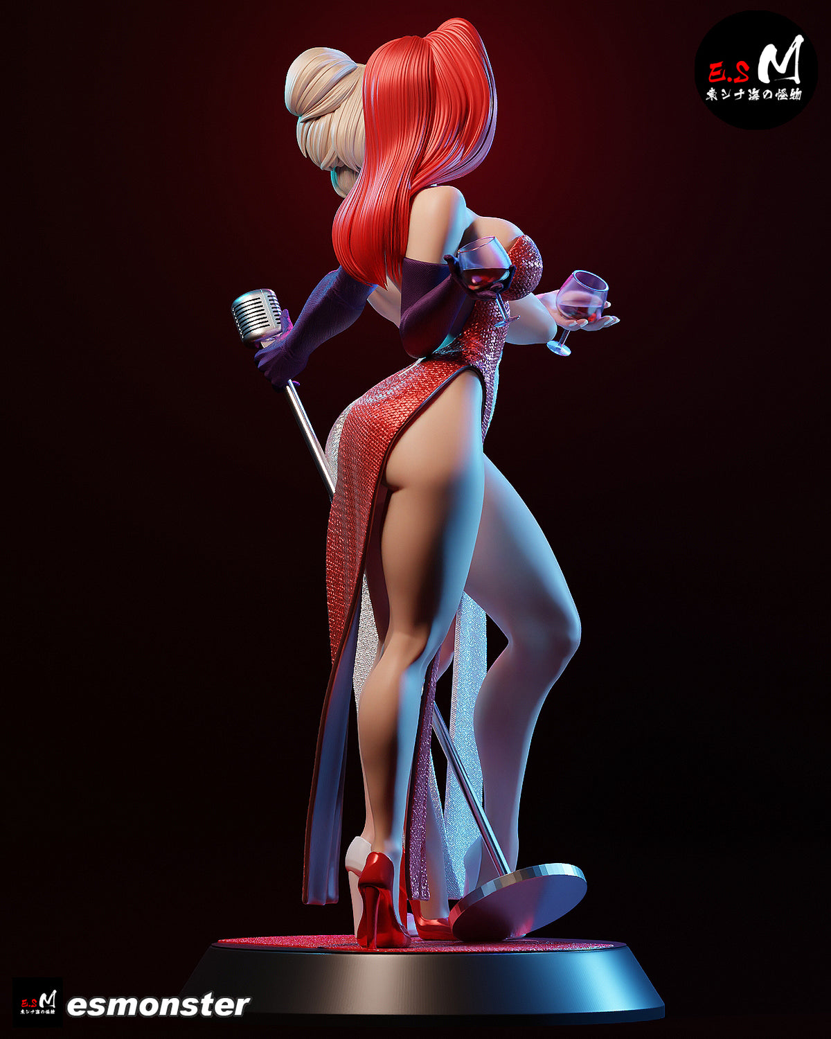 Jessica Rabbit & Holli Would Style Roger Rabbit Resin Garage Kit (1/6-1/12)