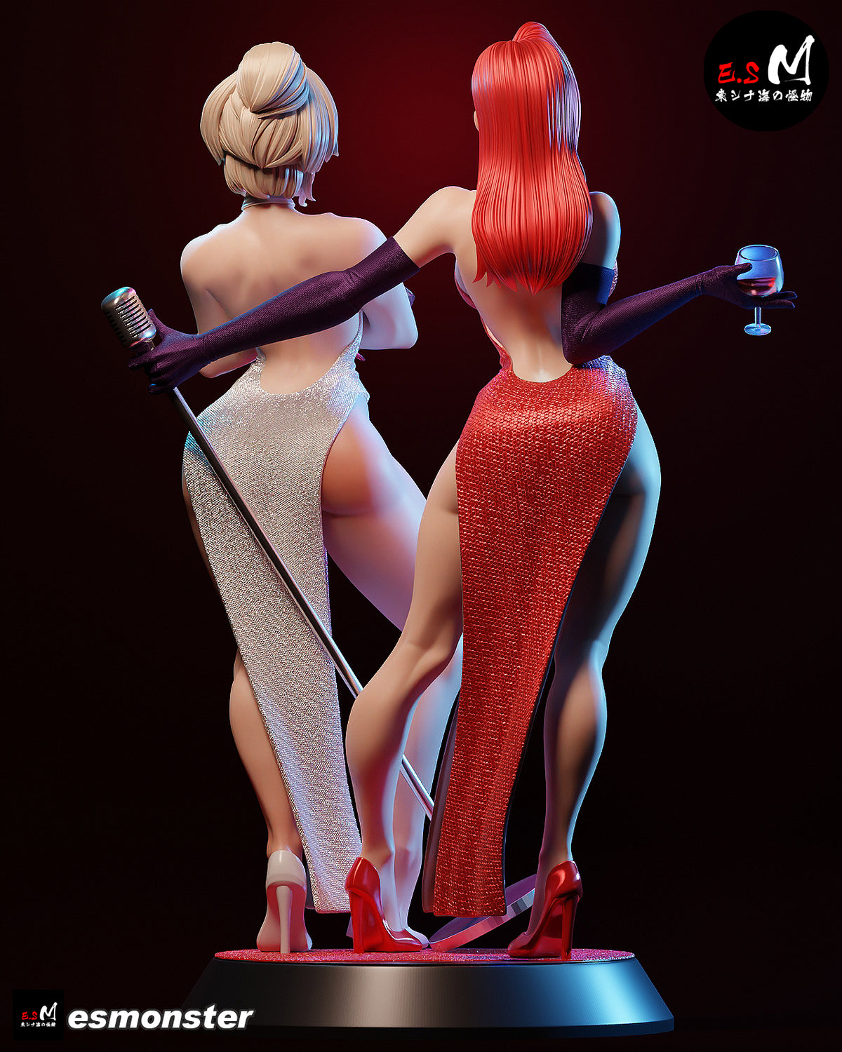 Jessica Rabbit & Holli Would Style Roger Rabbit Resin Garage Kit (1/6-1/12)