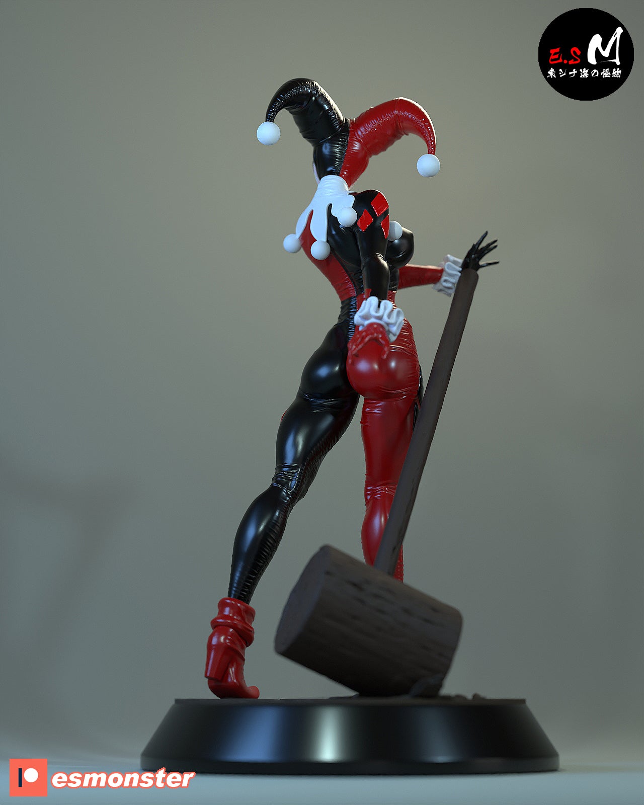 Harley Quinn Classic Style DC Unpainted Resin Garage Kit (1/6-1/12)