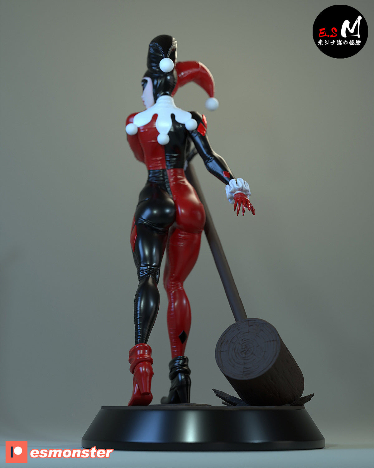 Harley Quinn Classic Style DC Unpainted Resin Garage Kit (1/6-1/12)