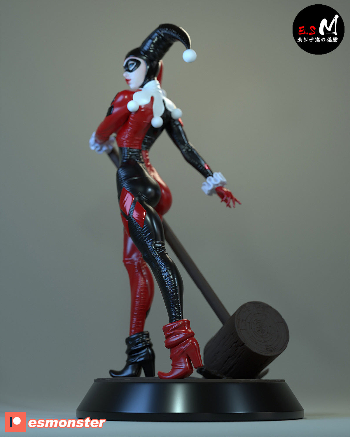Harley Quinn Classic Style DC Unpainted Resin Garage Kit (1/6-1/12)