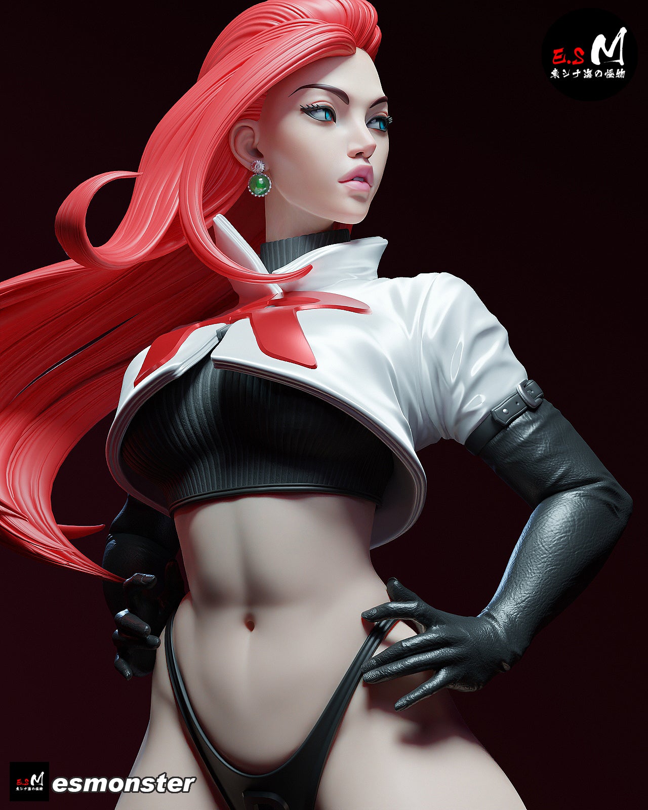 Jesse Style Pokemon Anime Unpainted Resin Garage Kit (1/6-1/12)