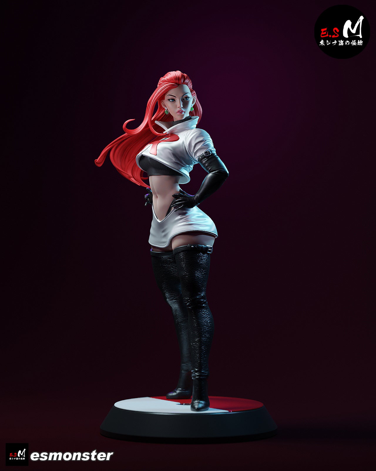 Jesse Style Pokemon Anime Unpainted Resin Garage Kit (1/6-1/12)