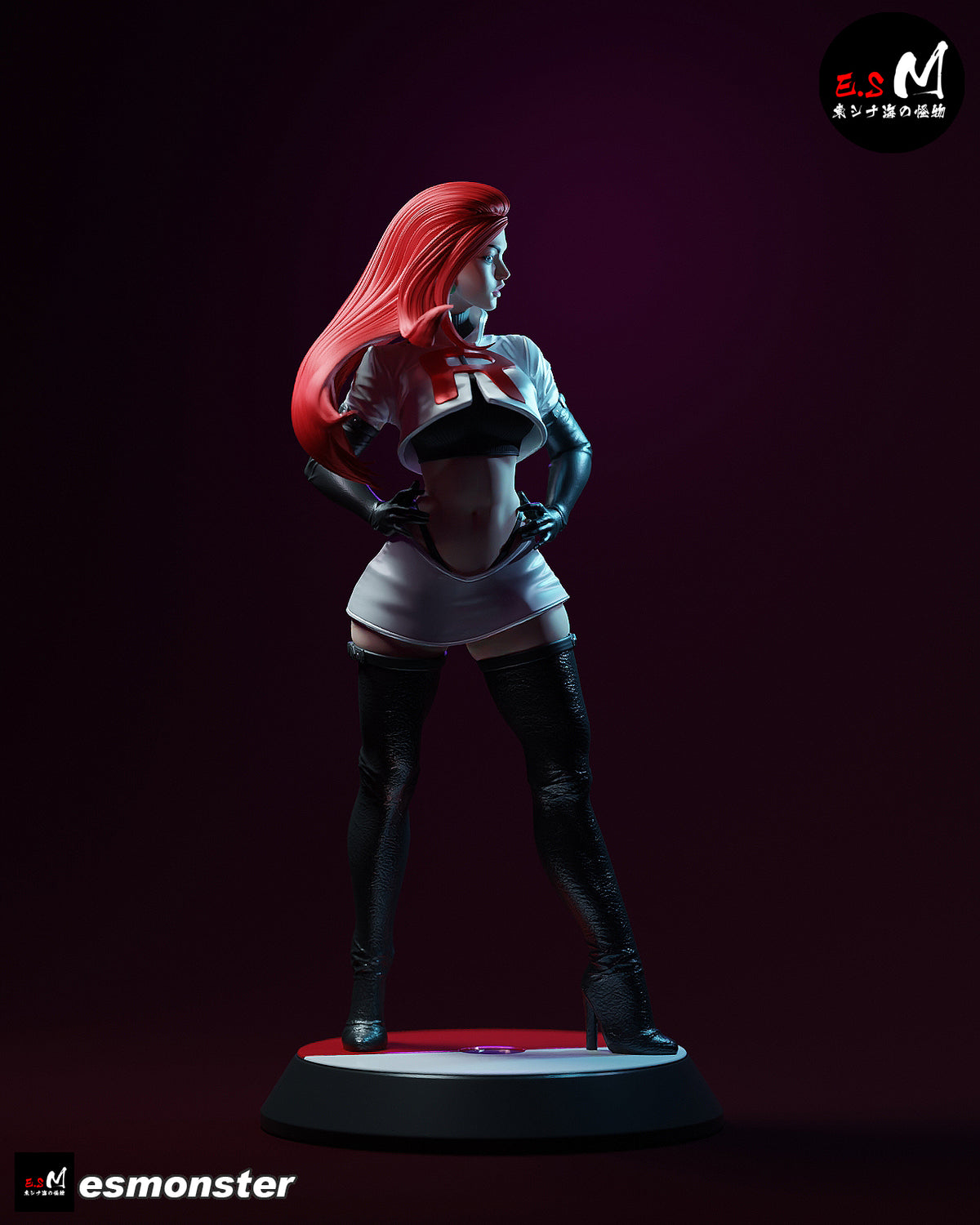 Jesse Style Pokemon Anime Unpainted Resin Garage Kit (1/6-1/12)