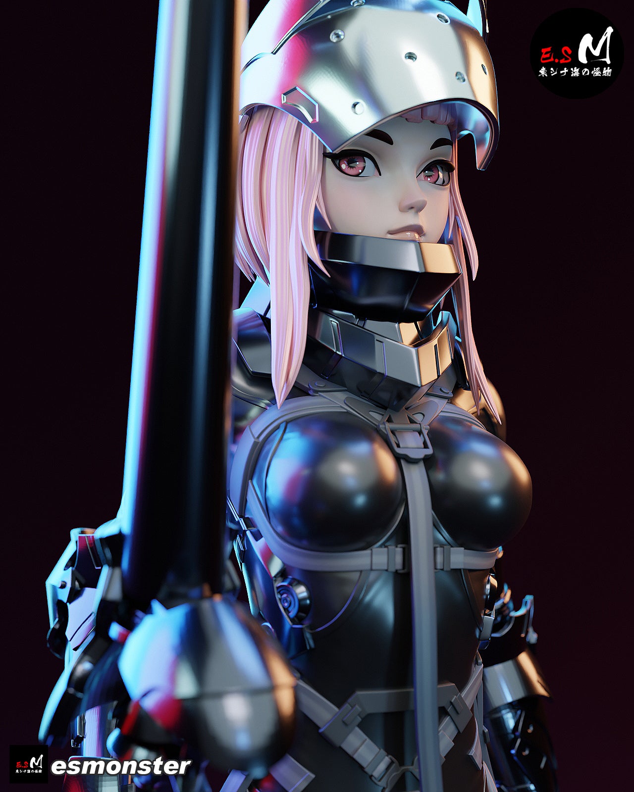 Android Lancer Lanze Reiter Sci-Fi Unpainted Resin Garage Model Kit (1/6-1/12)