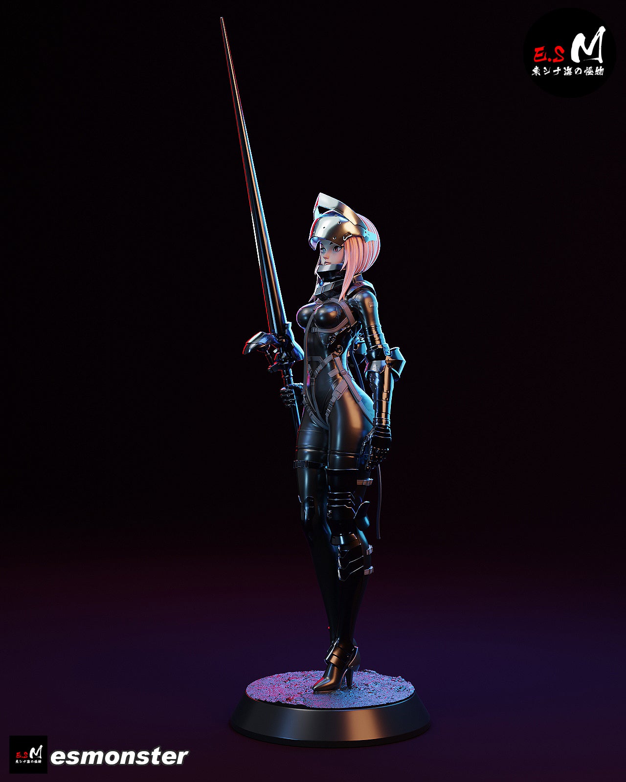 Android Lancer Lanze Reiter Sci-Fi Unpainted Resin Garage Model Kit (1/6-1/12)