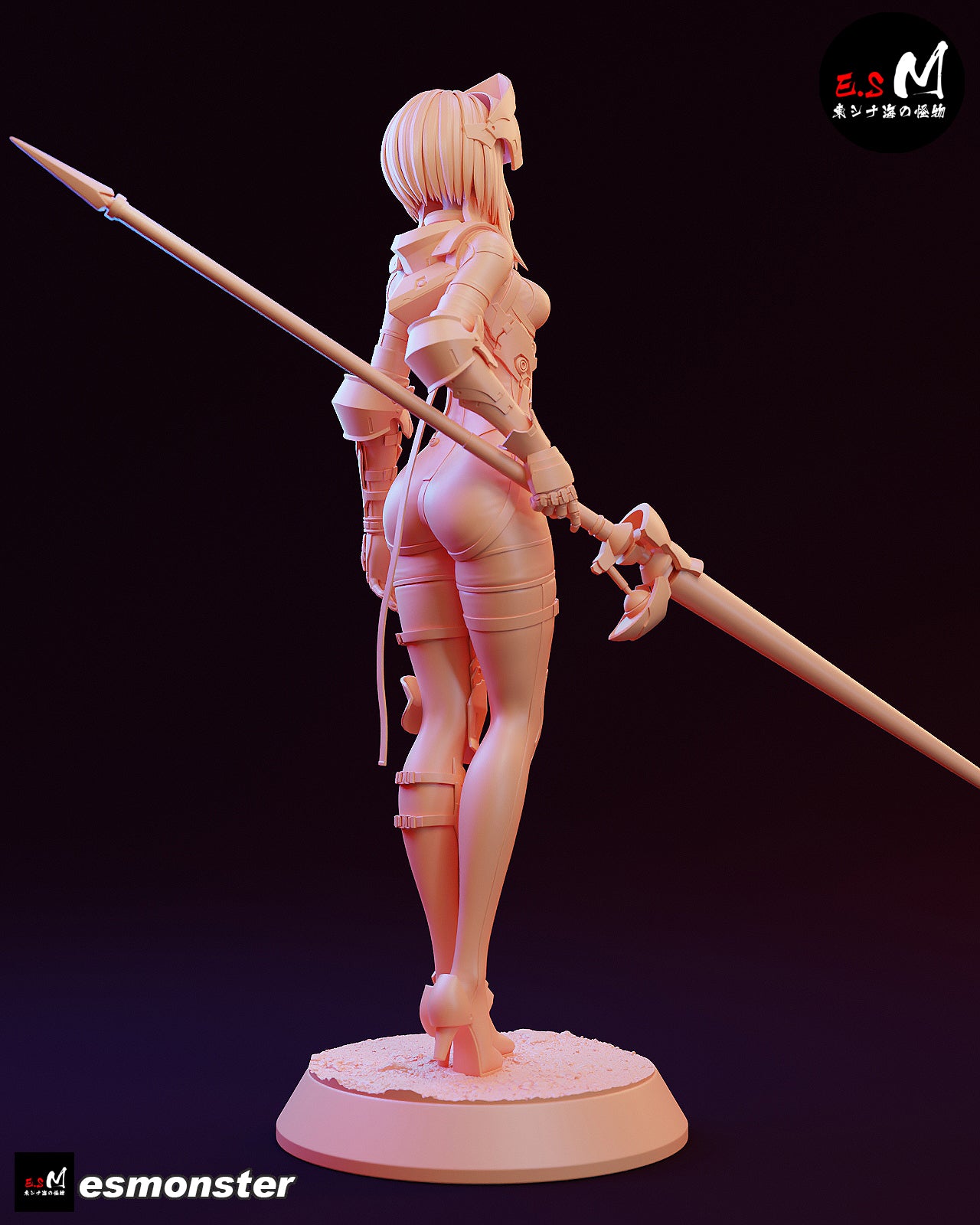 Android Lancer Lanze Reiter Sci-Fi Unpainted Resin Garage Model Kit (1/6-1/12)
