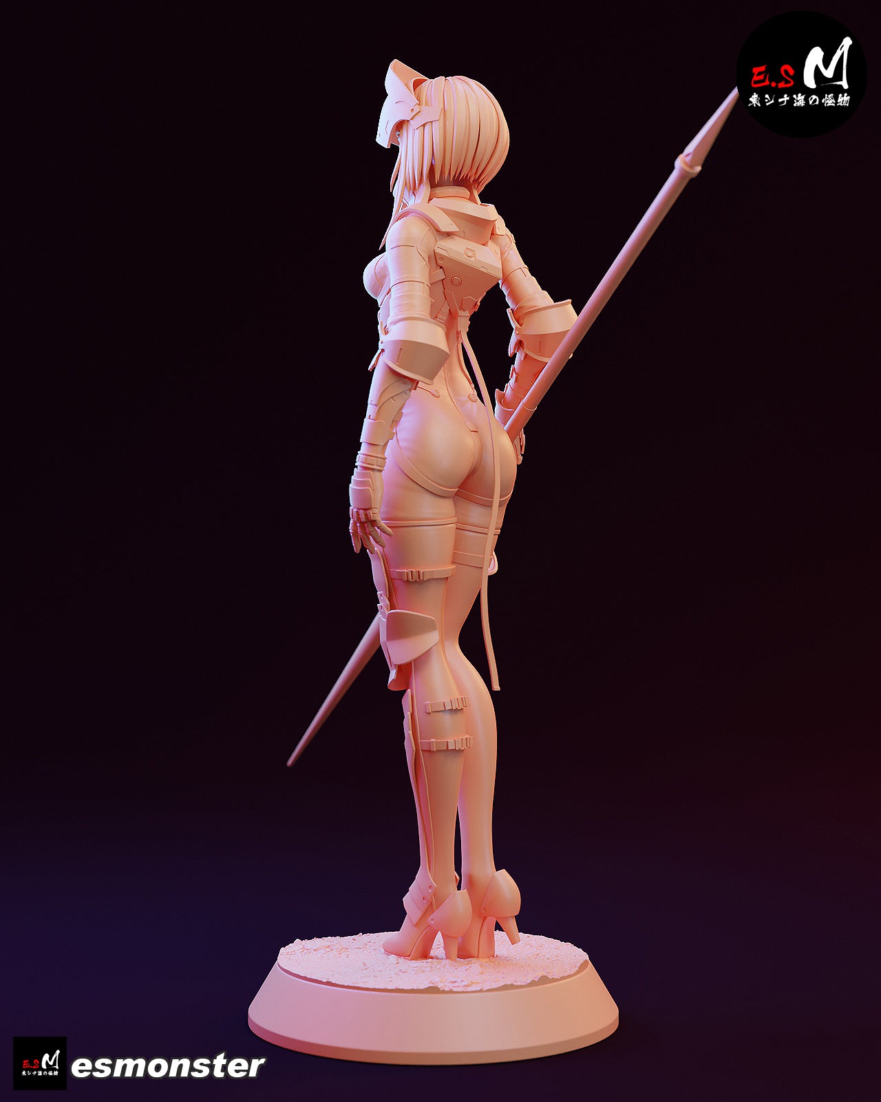 Android Lancer Lanze Reiter Sci-Fi Unpainted Resin Garage Model Kit (1/6-1/12)