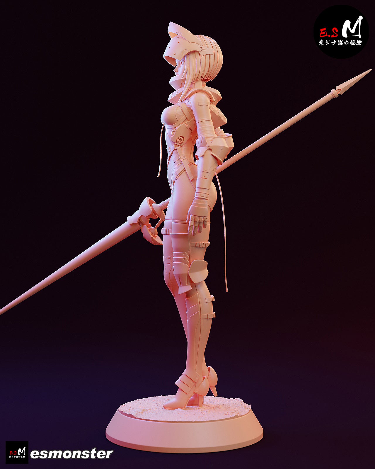 Android Lancer Lanze Reiter Sci-Fi Unpainted Resin Garage Model Kit (1/6-1/12)