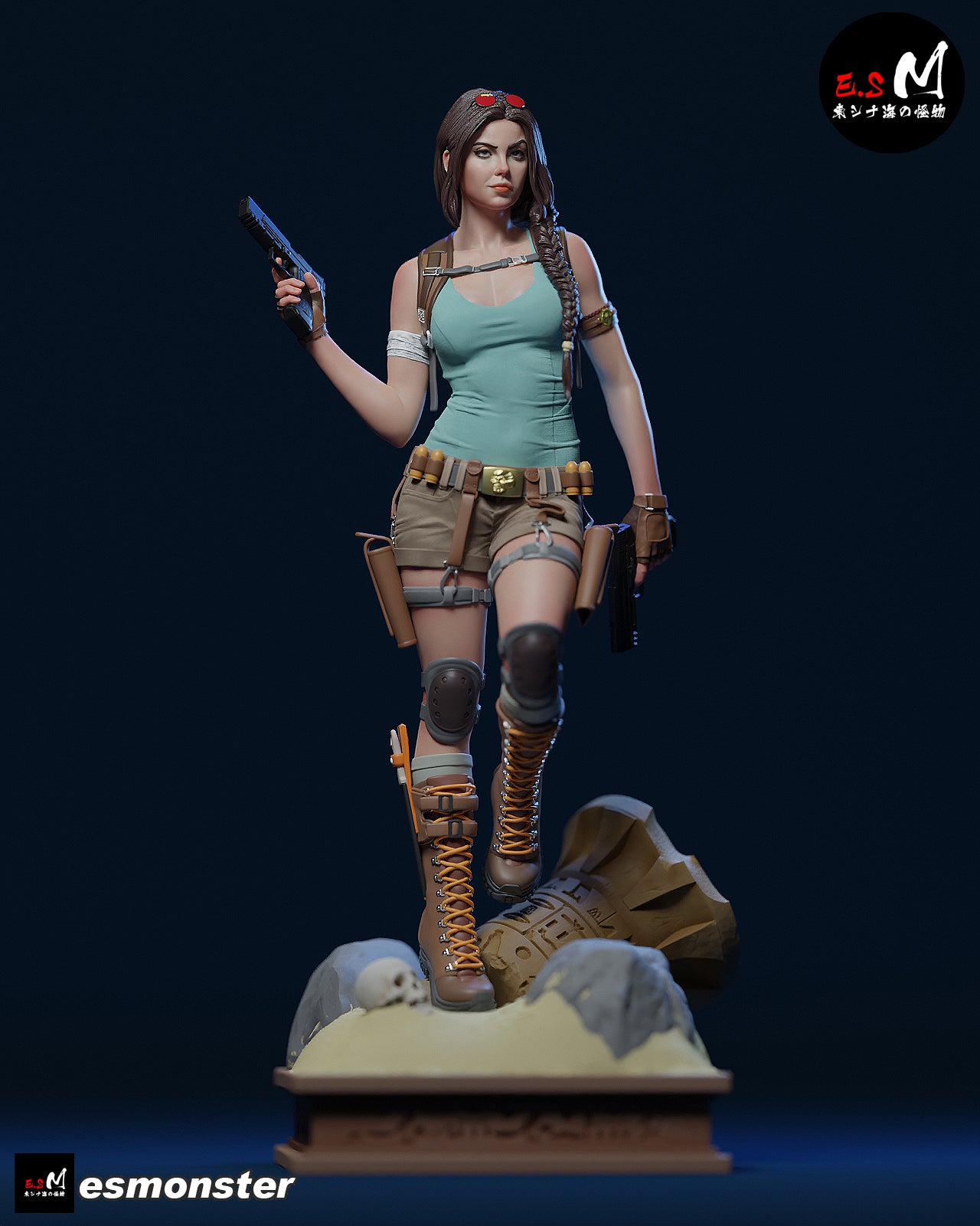 Lara Croft Confident Style Tomb Raider Unpainted Resin Garage Kit (1/6-1/12)