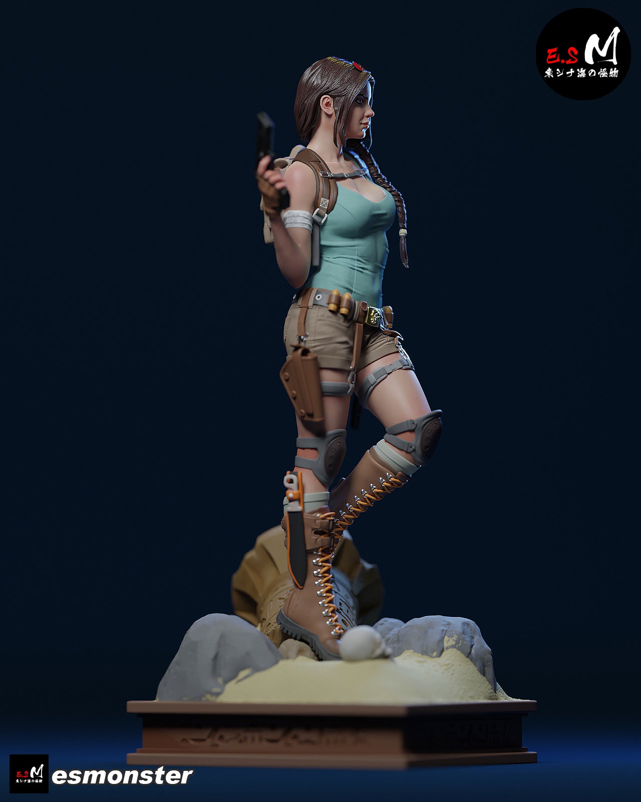 Lara Croft Confident Style Tomb Raider Unpainted Resin Garage Kit (1/6-1/12)