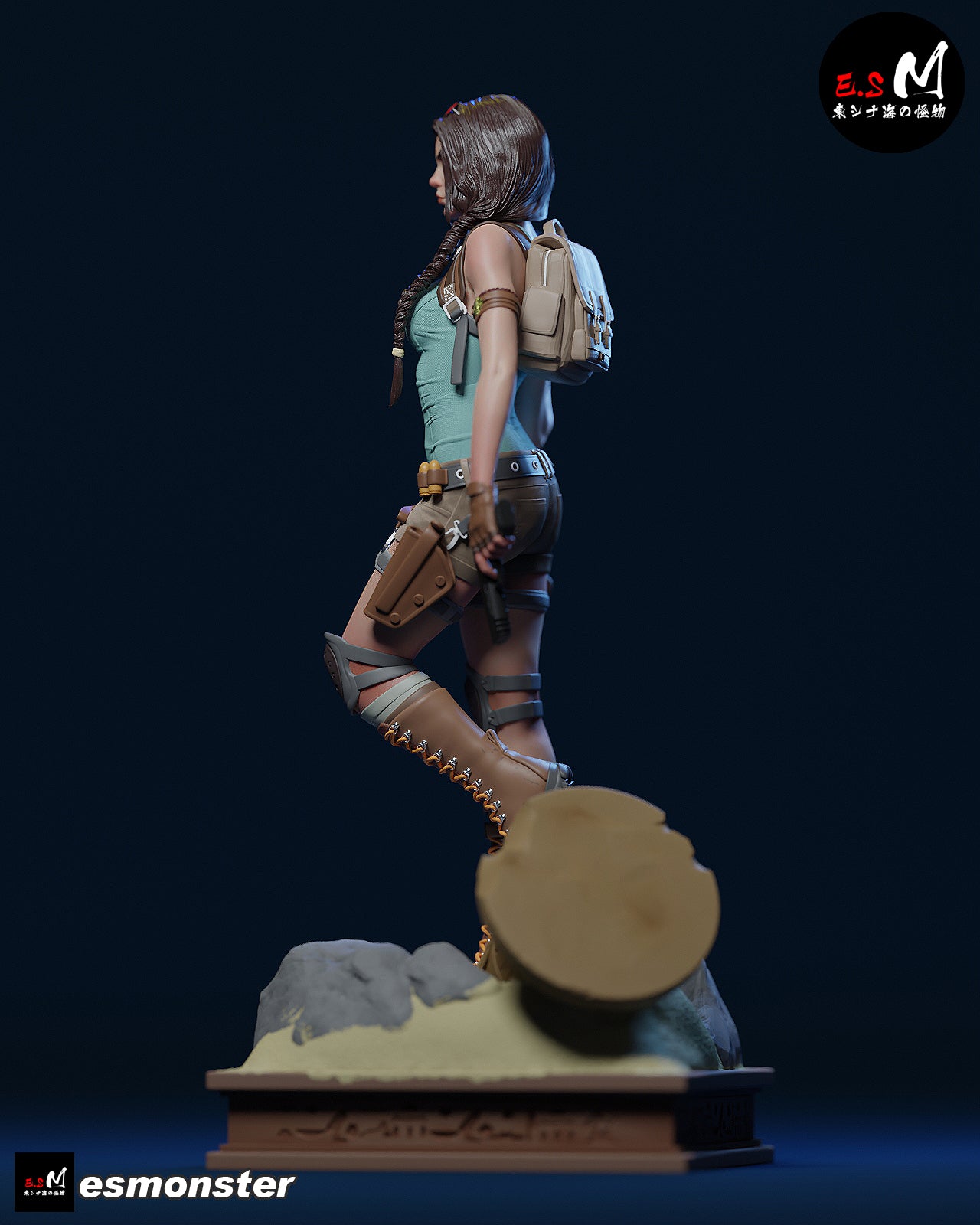 Lara Croft Confident Style Tomb Raider Unpainted Resin Garage Kit (1/6-1/12)