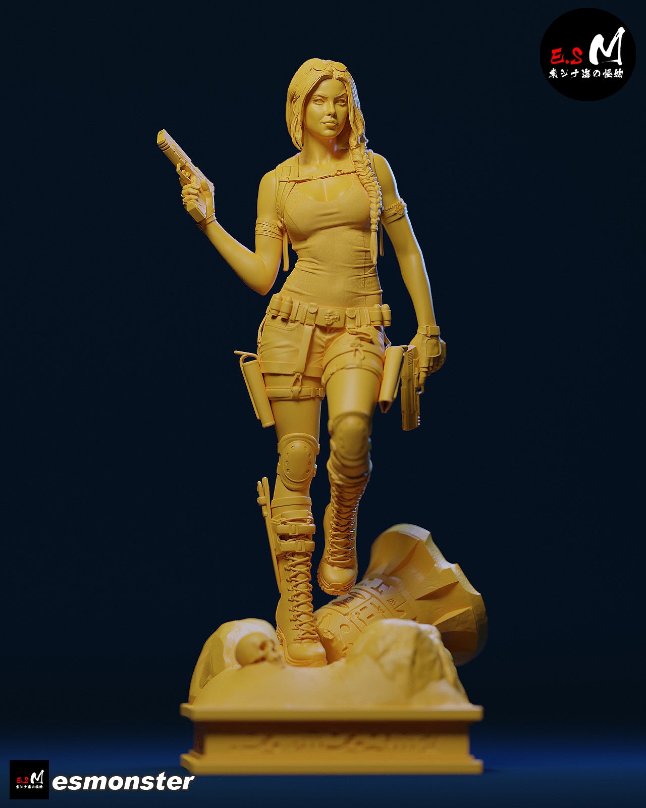 Lara Croft Confident Style Tomb Raider Unpainted Resin Garage Kit (1/6-1/12)