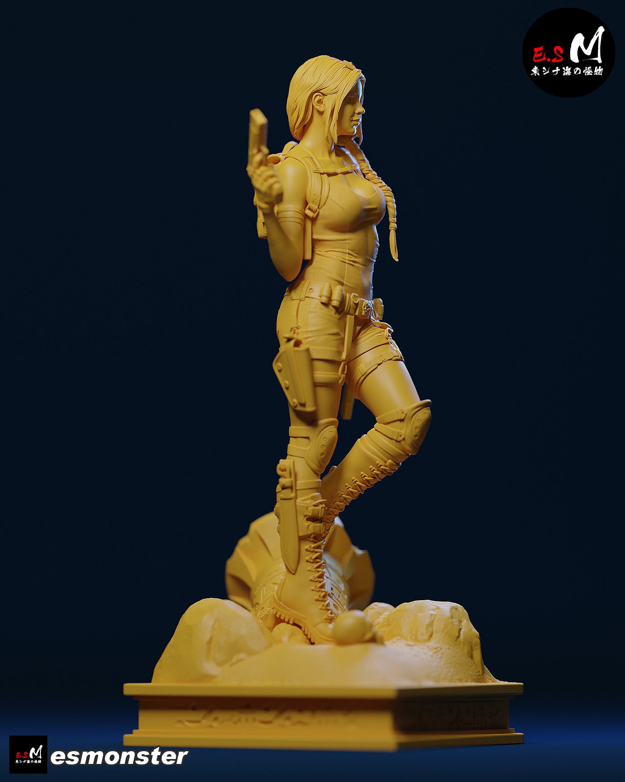 Lara Croft Confident Style Tomb Raider Unpainted Resin Garage Kit (1/6-1/12)