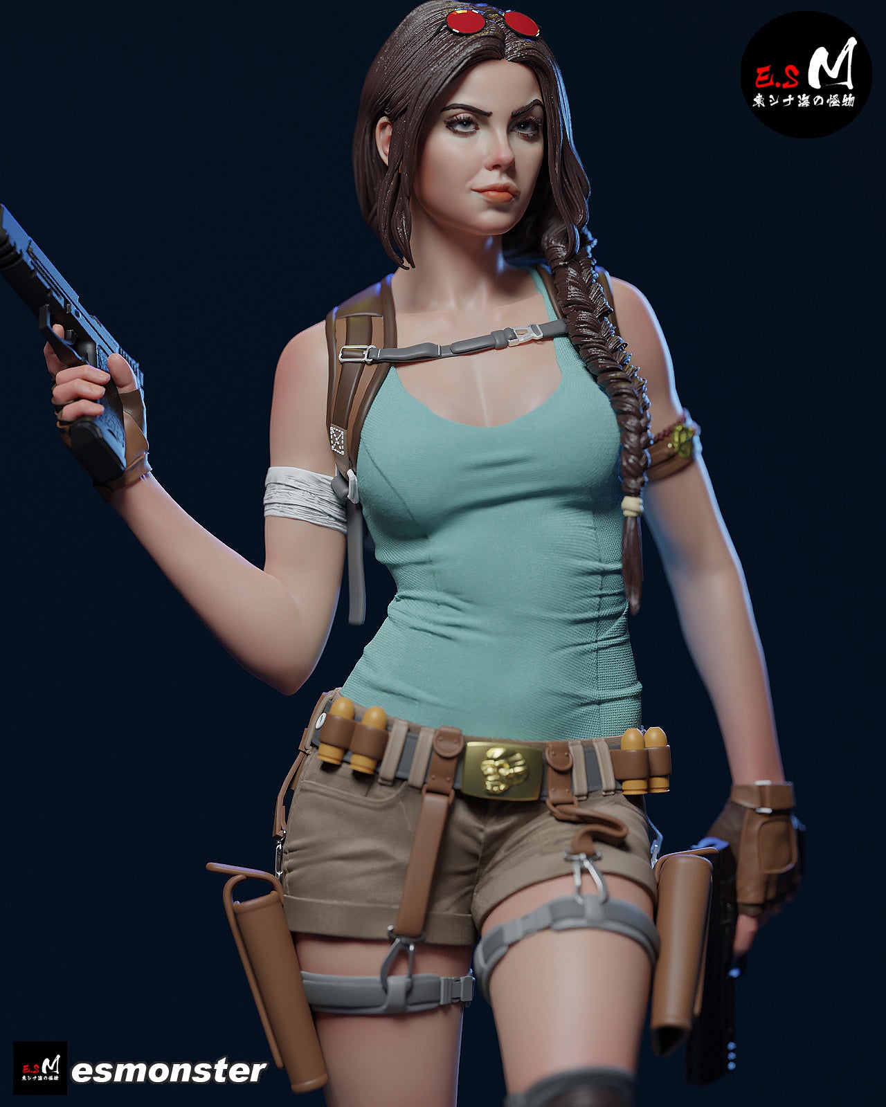 Lara Croft Confident Style Tomb Raider Unpainted Resin Garage Kit (1/6-1/12)
