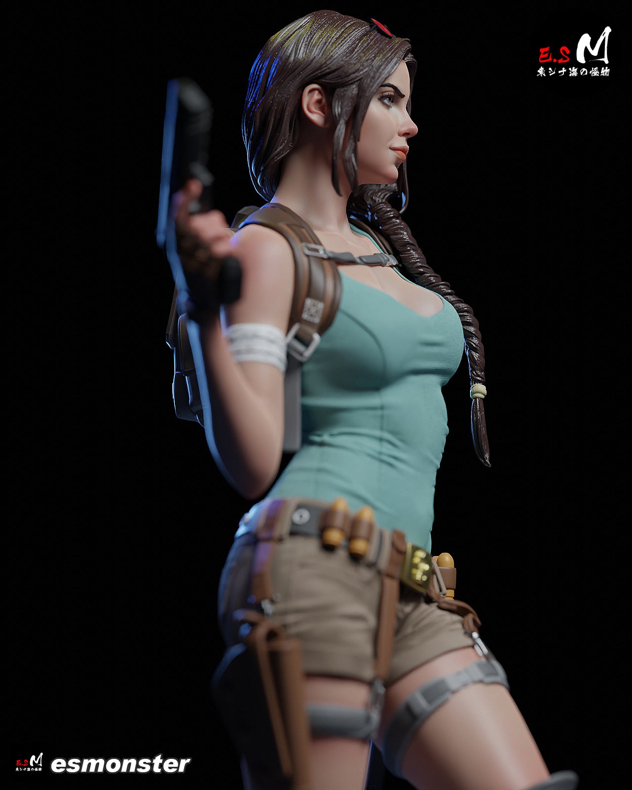 Lara Croft Confident Style Tomb Raider Unpainted Resin Garage Kit (1/6-1/12)