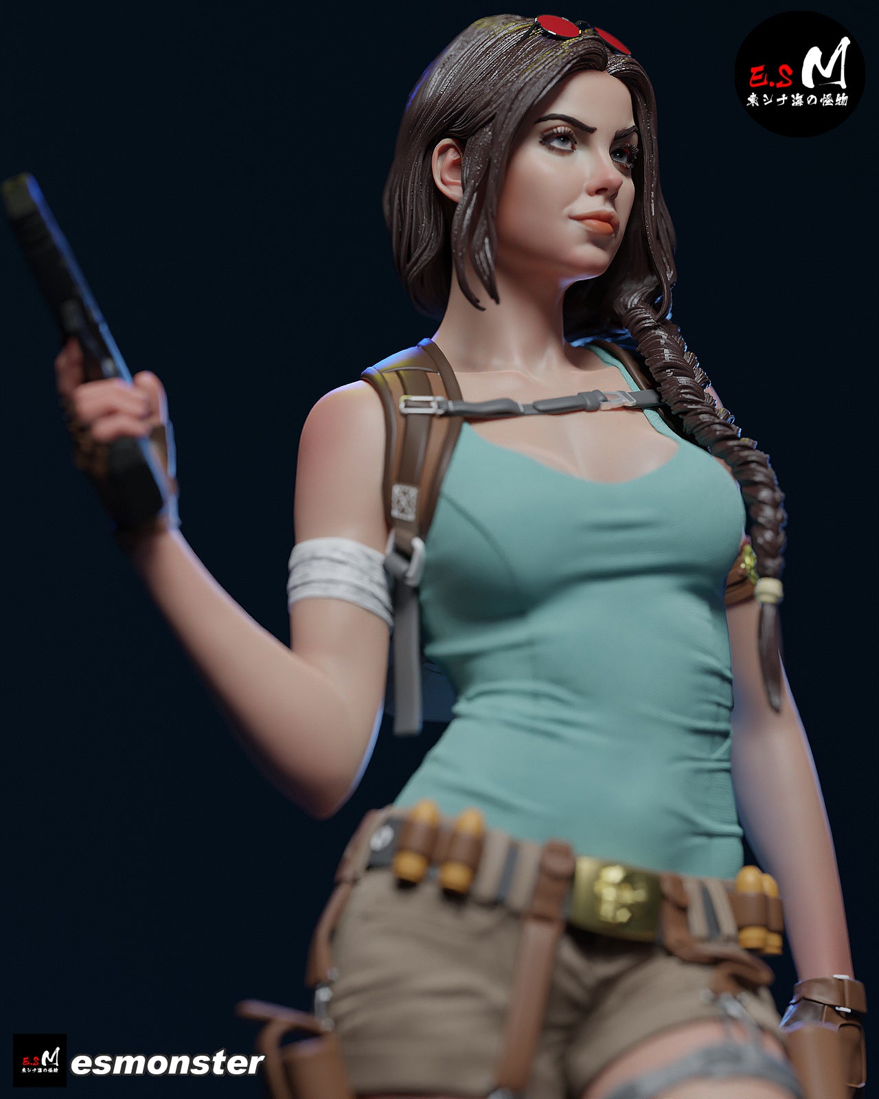 Lara Croft Confident Style Tomb Raider Unpainted Resin Garage Kit (1/6-1/12)